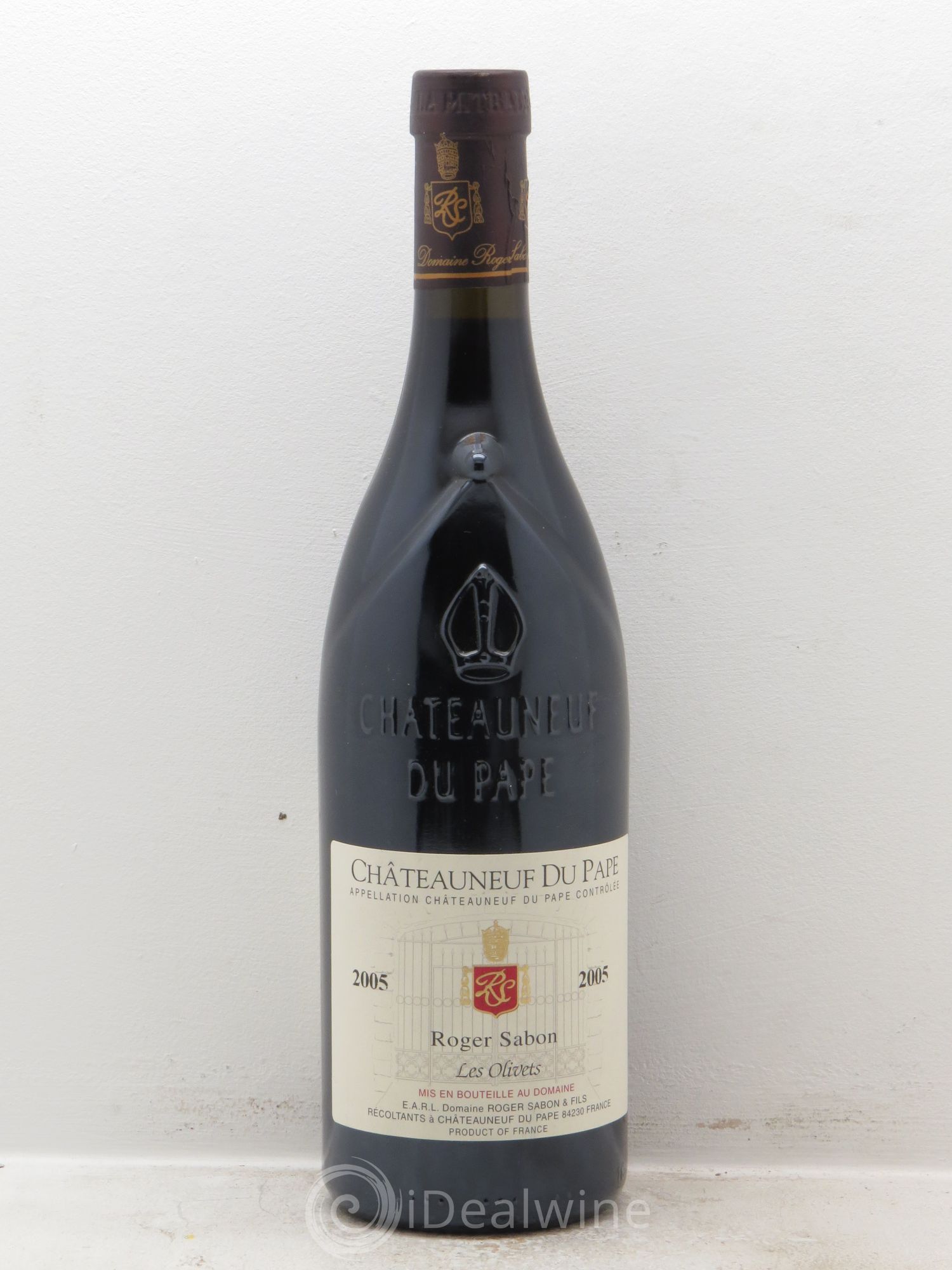 Châteauneuf-du-Pape les Olivets Domaine Roger Sabon 2005 - Posten von 1 Flasche - 0
