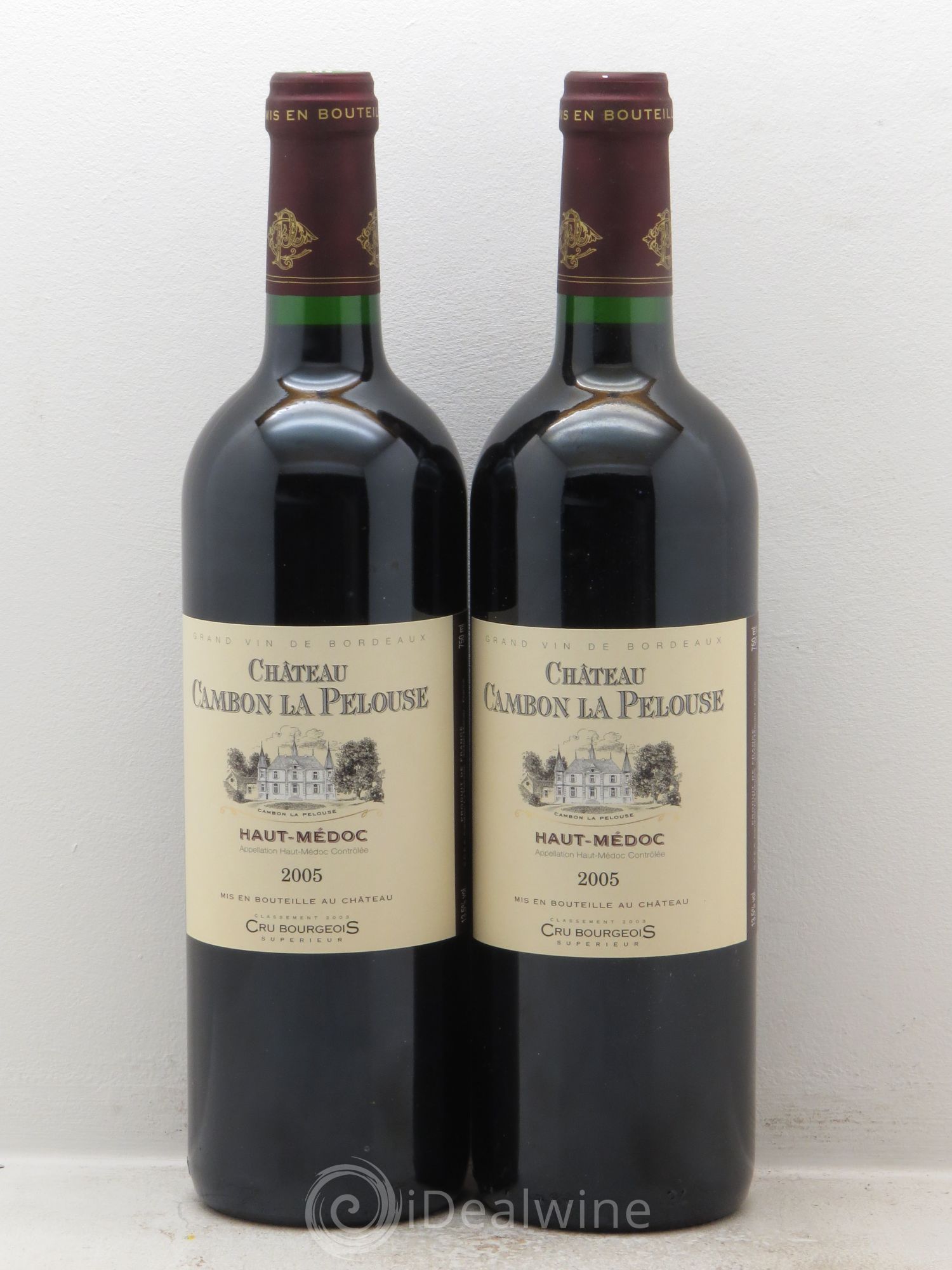 Château Cambon la Pelouse Cru Bourgeois 2005 - Lot de 2 bouteilles - 0