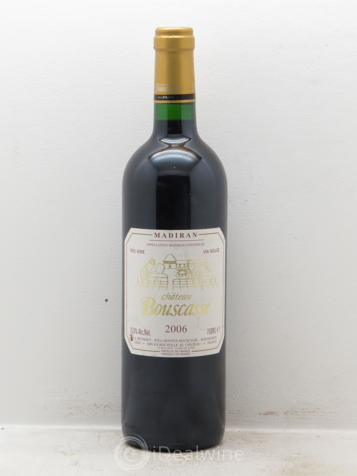 Madiran Château Bouscassé Alain Brumont 2006 - Lot de 1 bouteille - 0