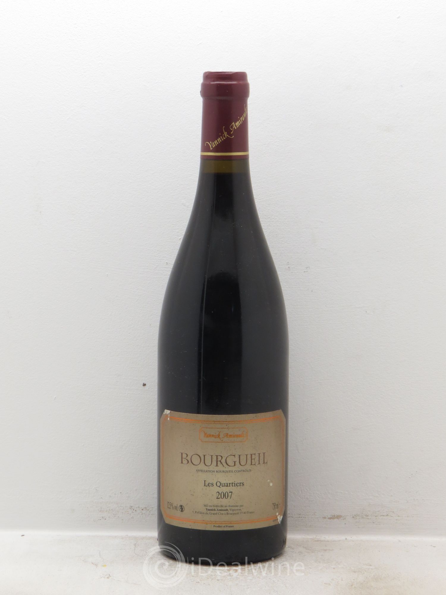 Bourgueil Les Quartiers Yannick Amirault (Domaine) 2007 - Lot de 1 bouteille - 0