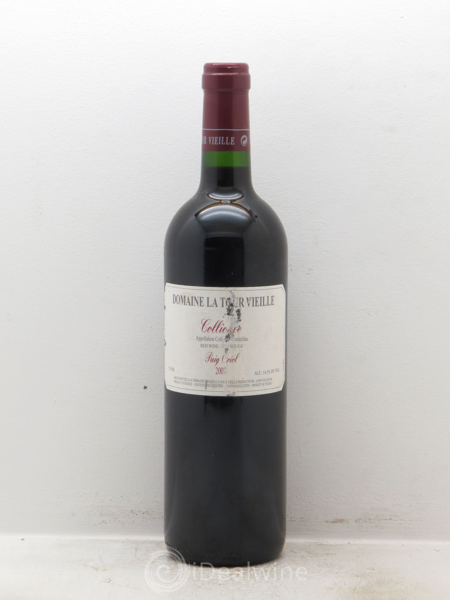 Collioure Puig Orial Domaine de la Tour Vieille 2007 - Posten von 1 Flasche - 0