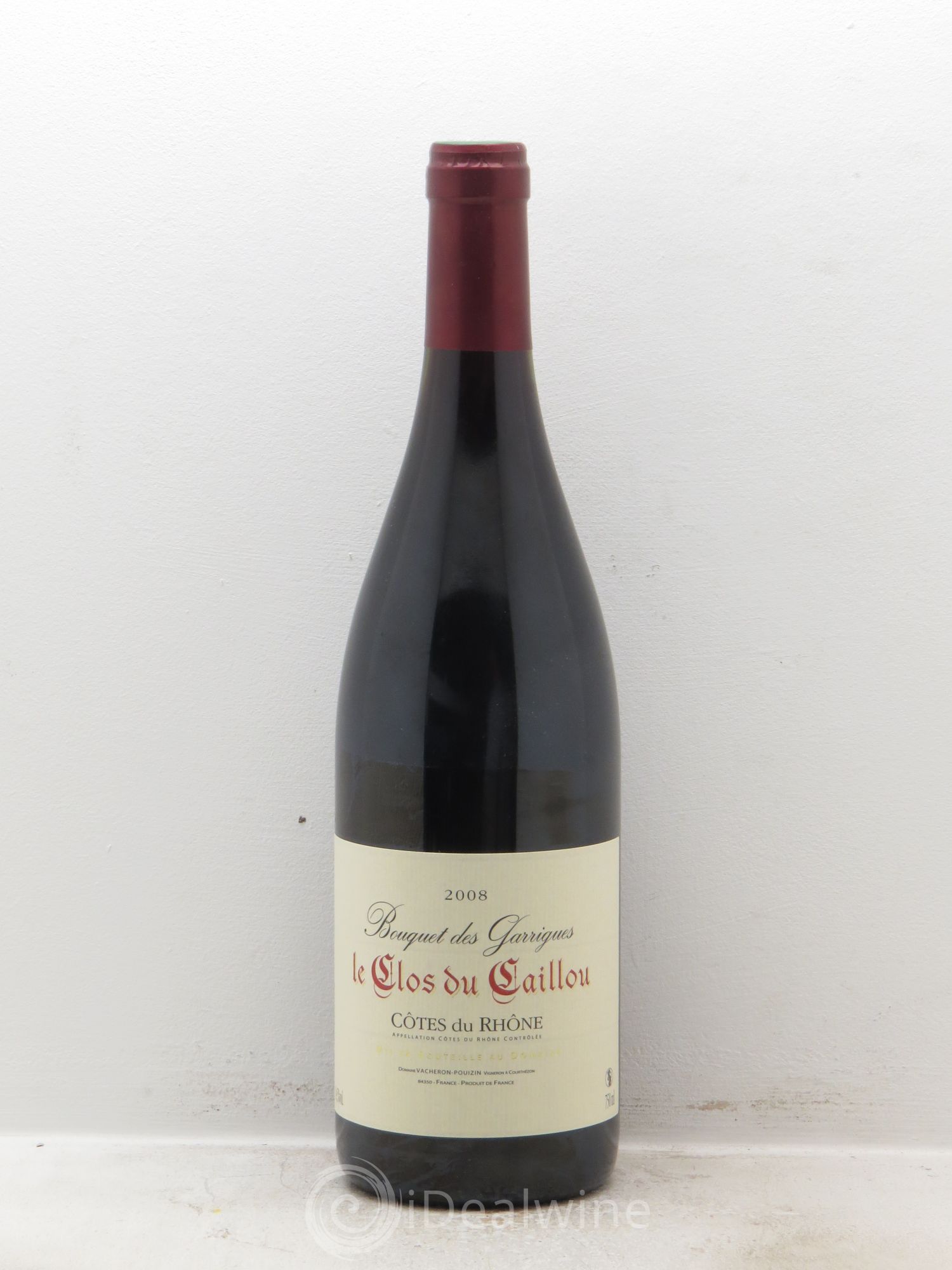 Côtes-du-Rhône "Bouquet des Garrigues" Domaine Clos du Caillou 2008 - Posten von 1 Flasche - 0
