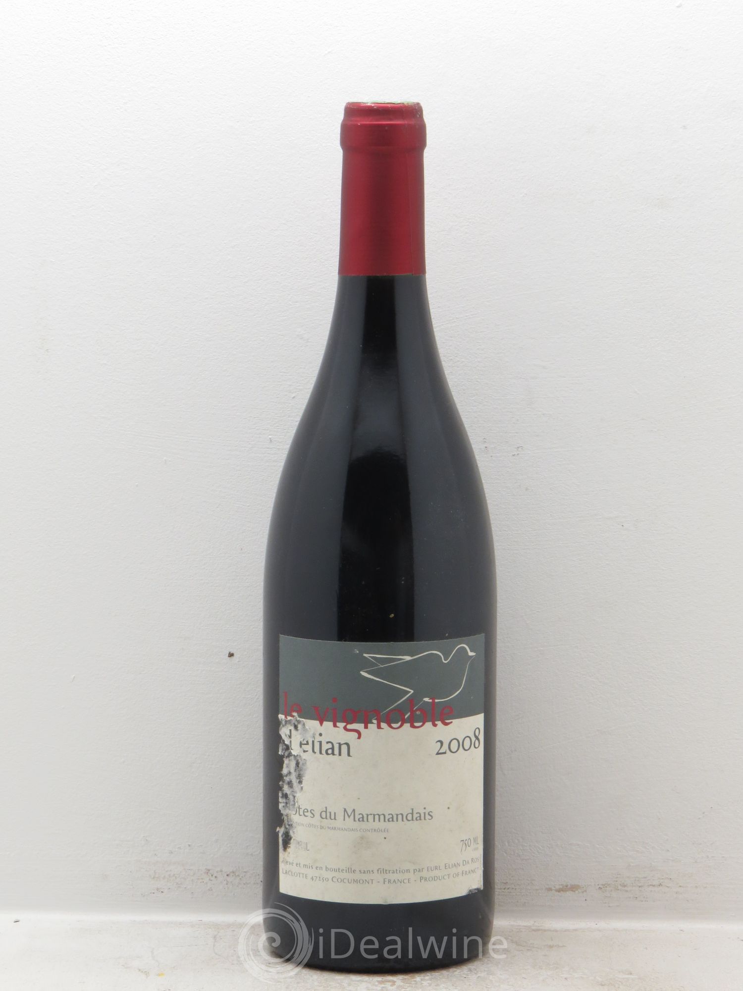 Côtes du Marmandais Vignoble d"Elian Domaine Elian Da Ros (sans prix de réserve) 2008 - Posten von 1 Flasche - 0