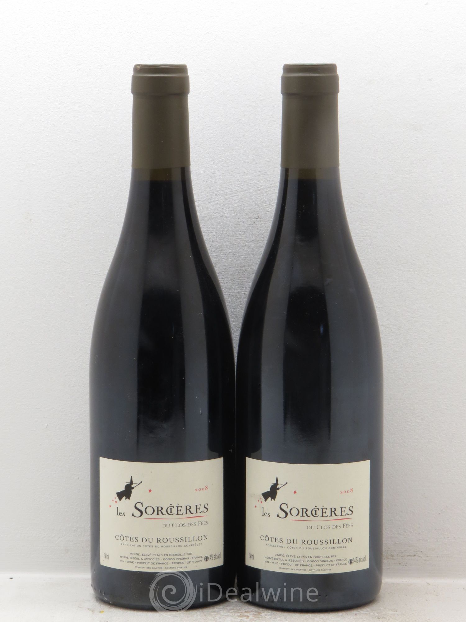 Côtes du Roussillon Clos des Fées Les Sorcières Hervé Bizeul 2008 - Lot de 2 bouteilles - 0