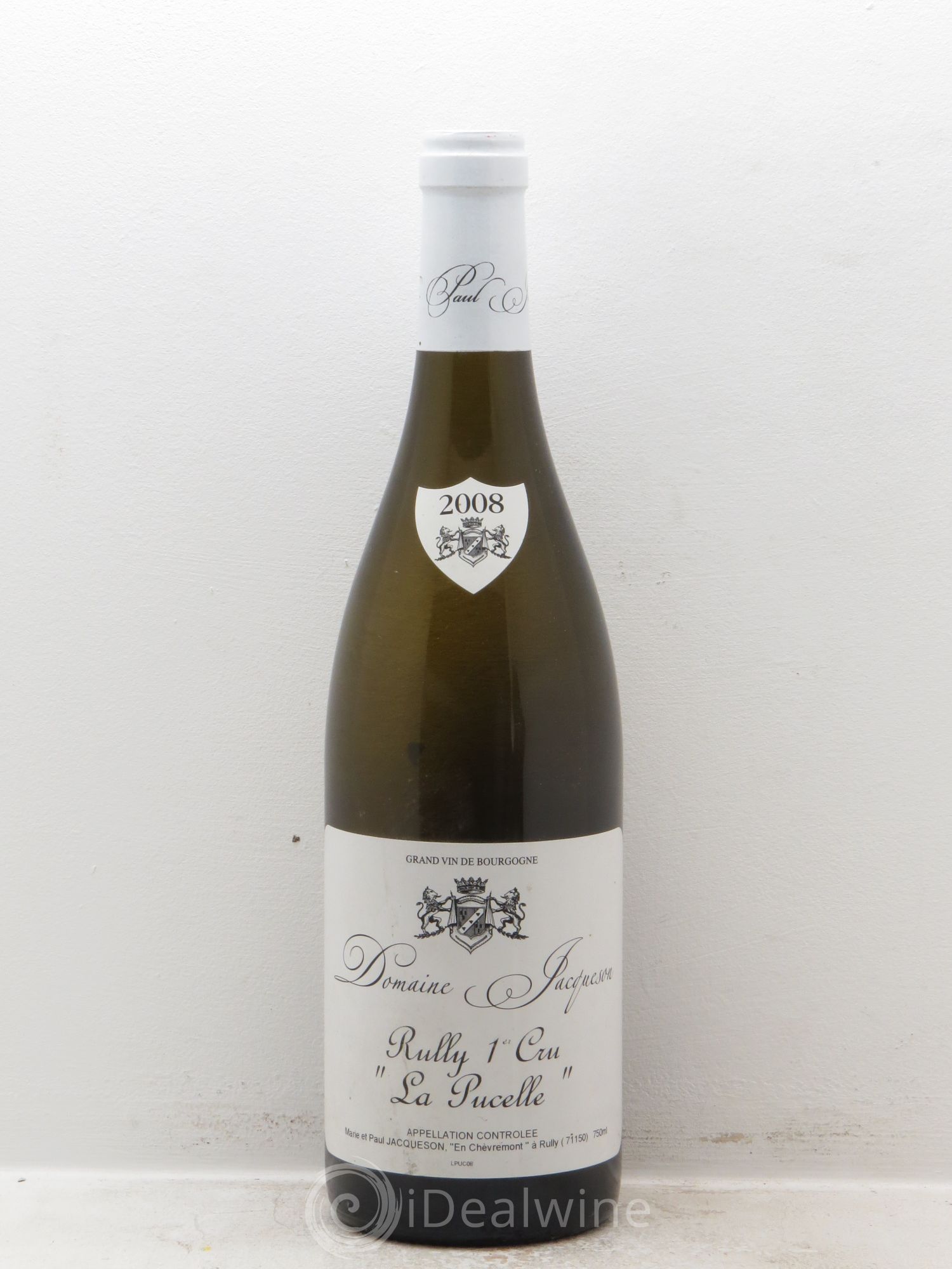 Rully 1er Cru La Pucelle Paul & Marie Jacqueson 2008 - Lot de 1 bouteille - 0