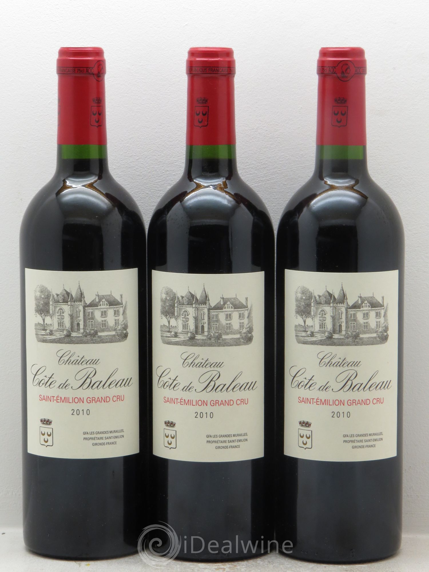 Saint-Émilion Côte de Baleau 2010 - Posten von 3 Flaschen - 0