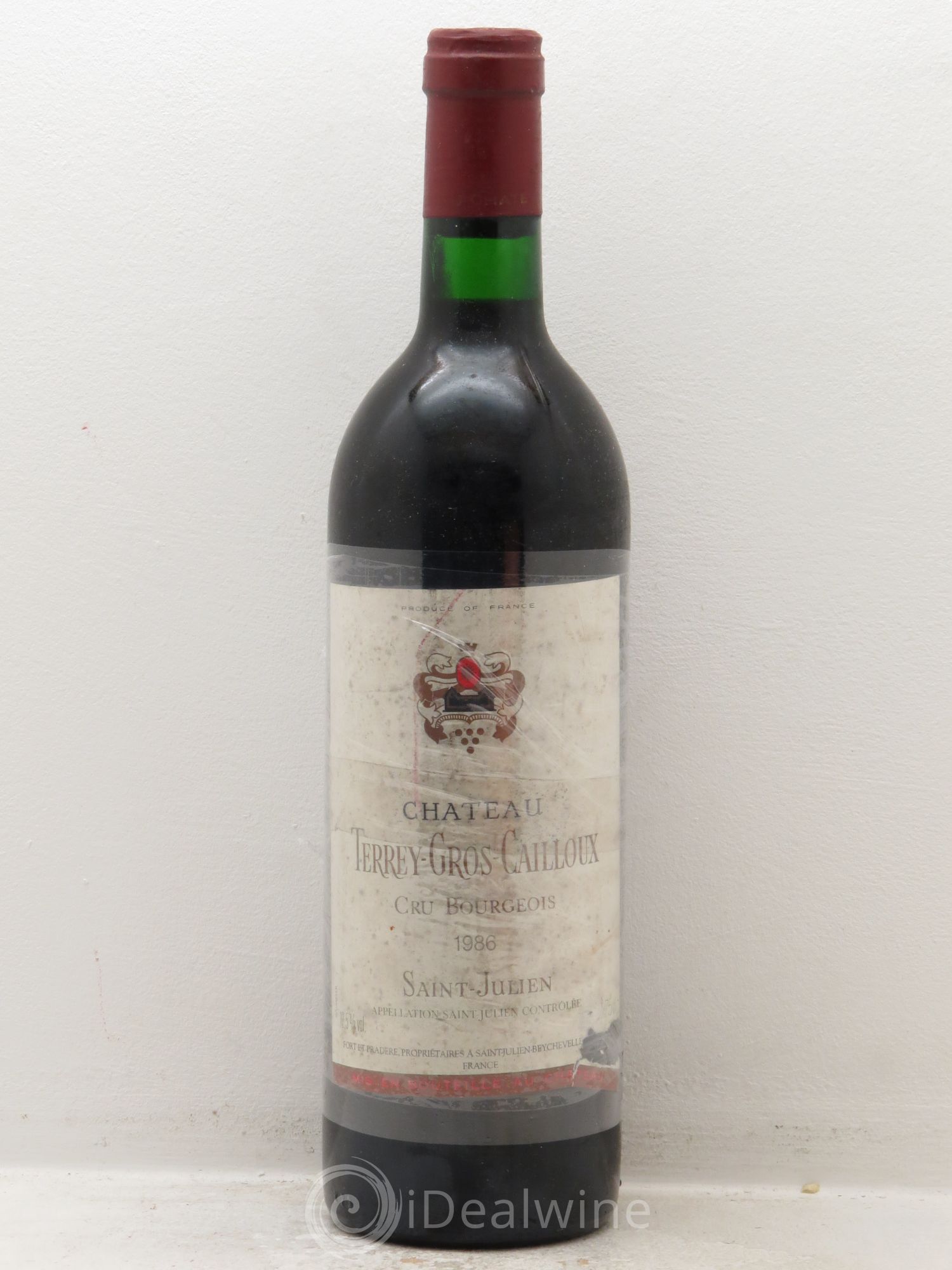 Château Terrey Gros Cailloux Cru Bourgeois 1986 - Lot de 1 bouteille - 0