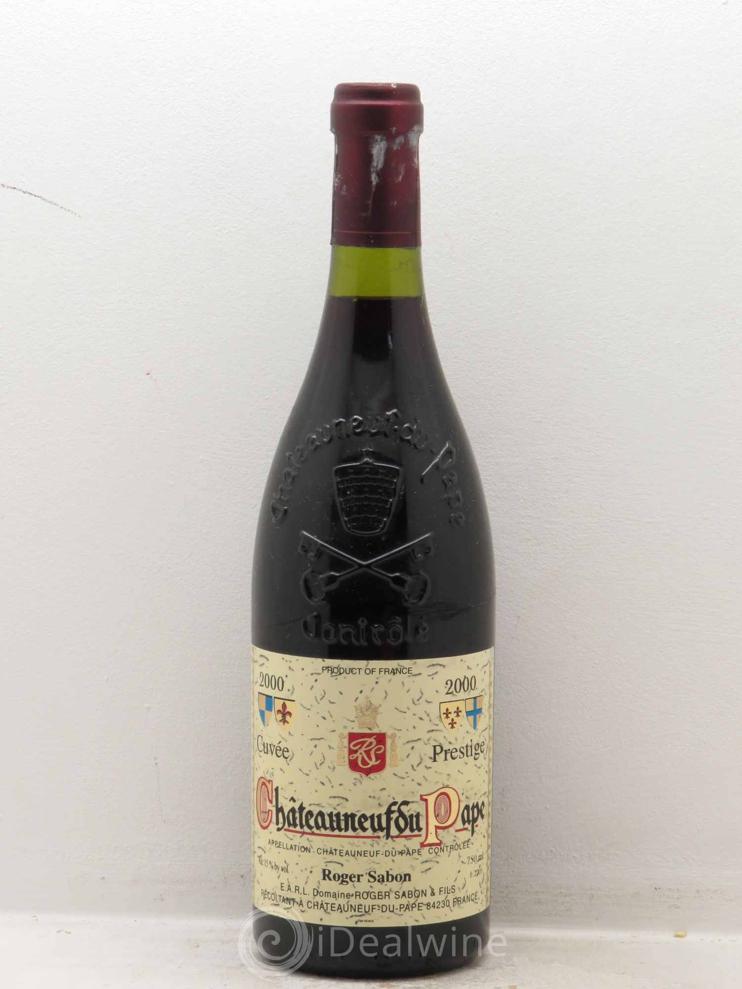 Châteauneuf-du-Pape Cuvée Prestige Roger Sabon (Domaine) 2000 - Lot de 1 bouteille - 0