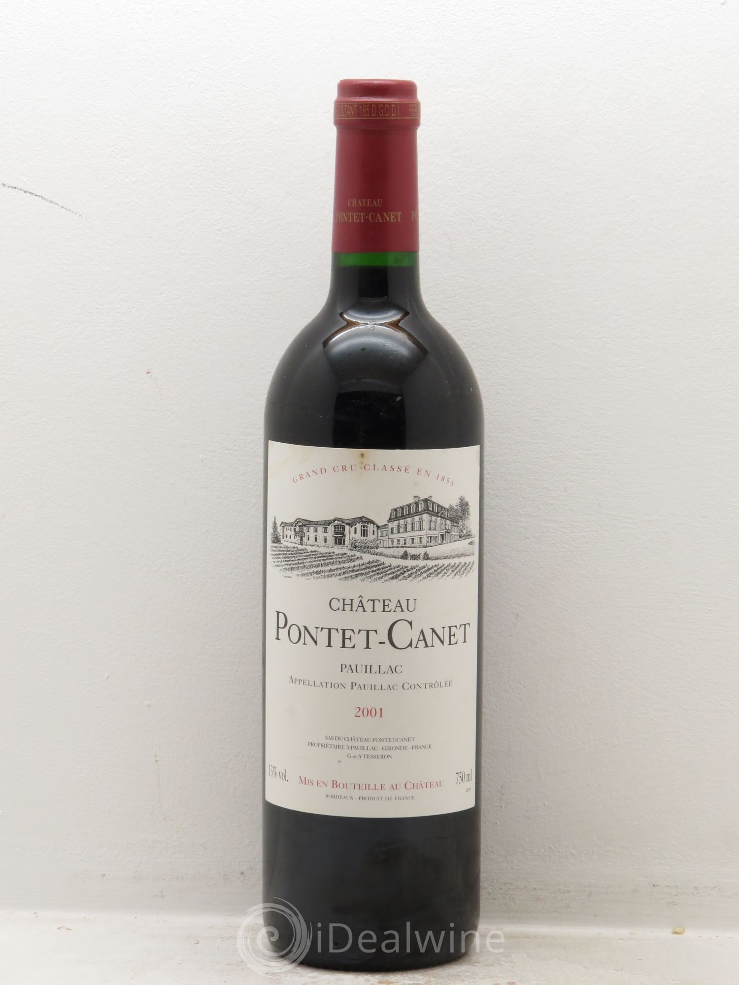 Château Pontet Canet 5ème Grand Cru Classé 2001 - Lot de 1 bouteille - 0