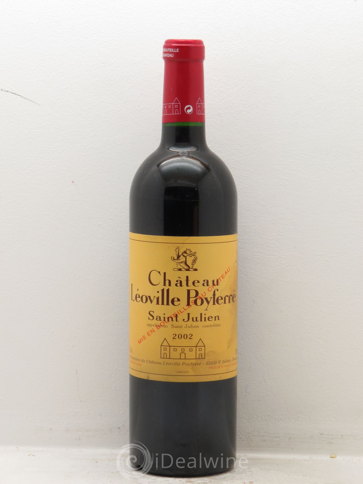 Château Léoville Poyferré 2ème Grand Cru Classé 2002 - Lot de 1 bouteille - 0
