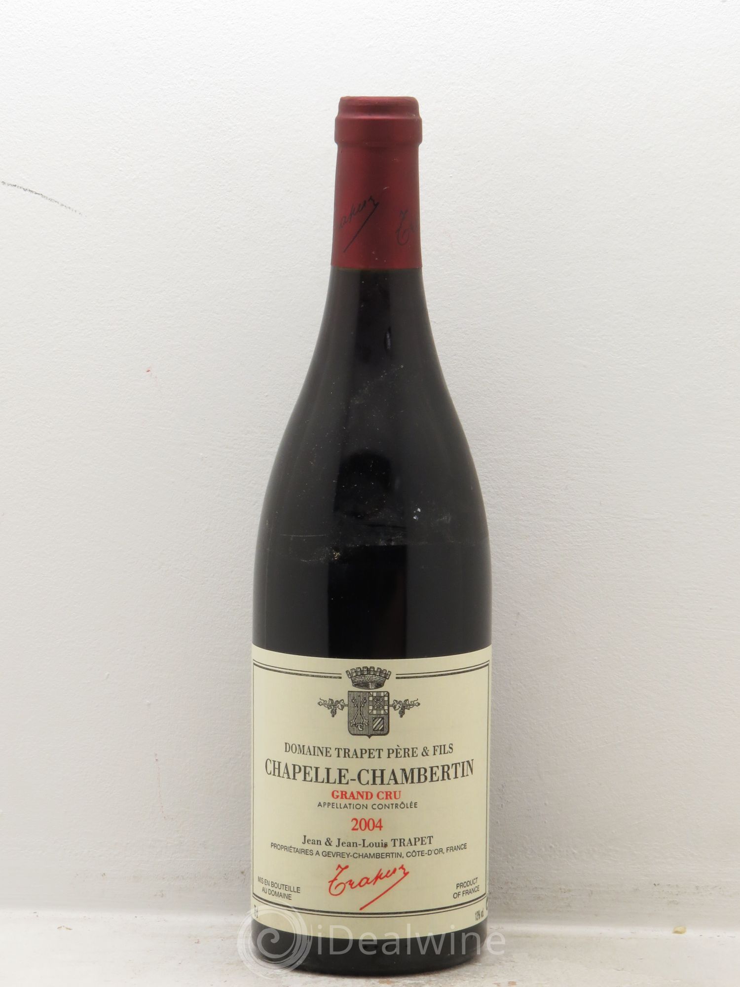 Chapelle-Chambertin Grand Cru Domaine Trapet 2004 - Lot de 1 bouteille - 0