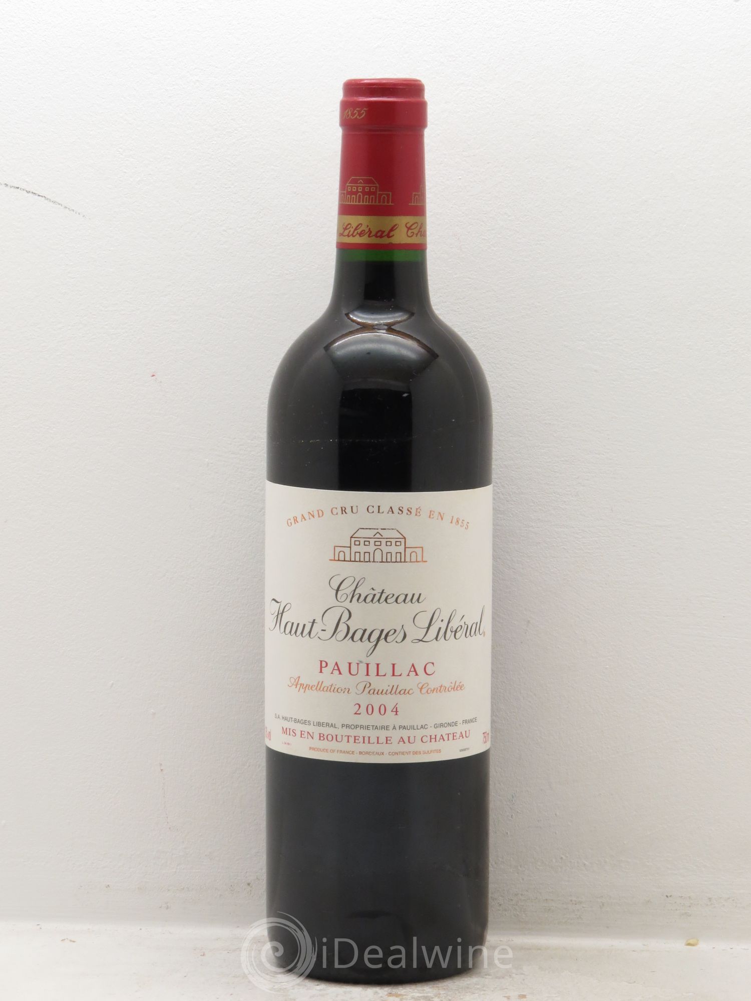 Château Haut Bages Libéral 5ème Grand Cru Classé 2004 - Lot de 1 bouteille - 0