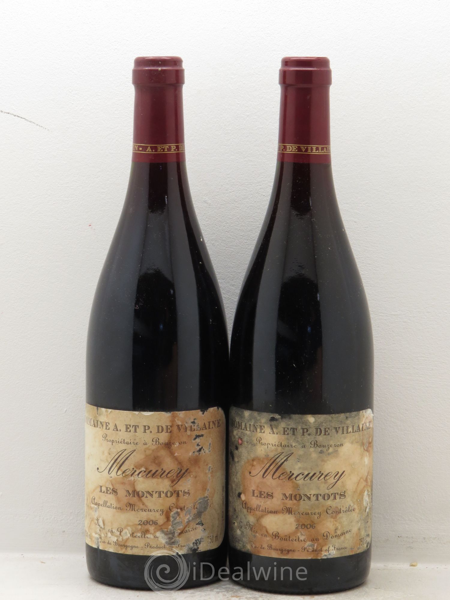 Mercurey Les Montots - De Villaine 2006 - Posten von 2 Flaschen - 0