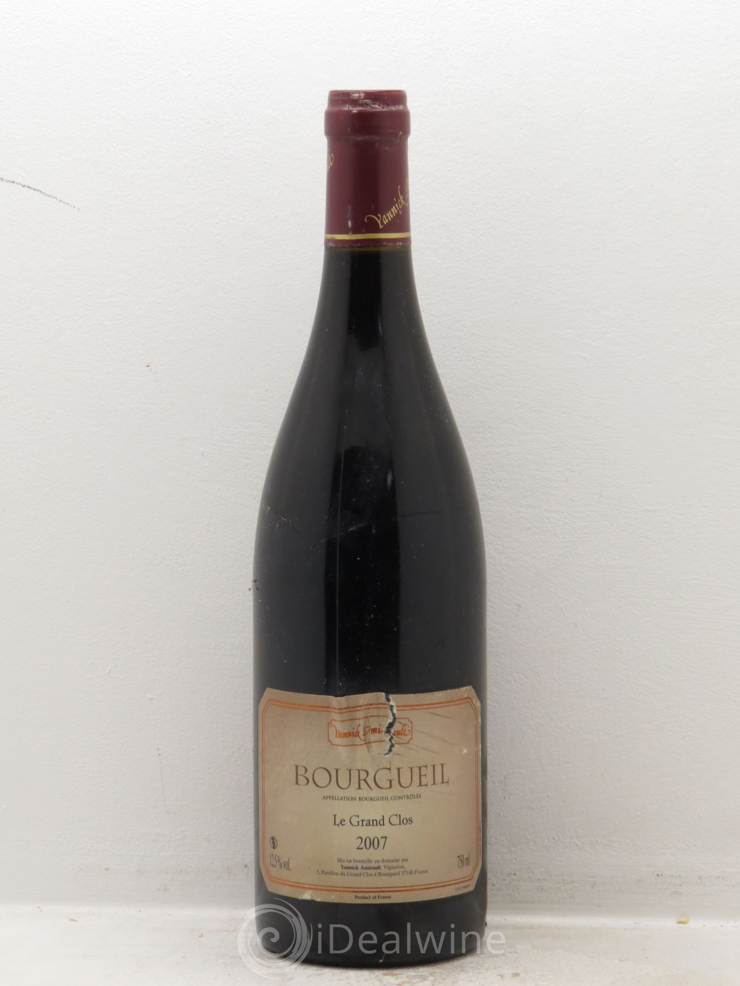 Bourgueil Grand Clos Yannick Amirault (Domaine) 2007 - Lot de 1 bouteille - 0