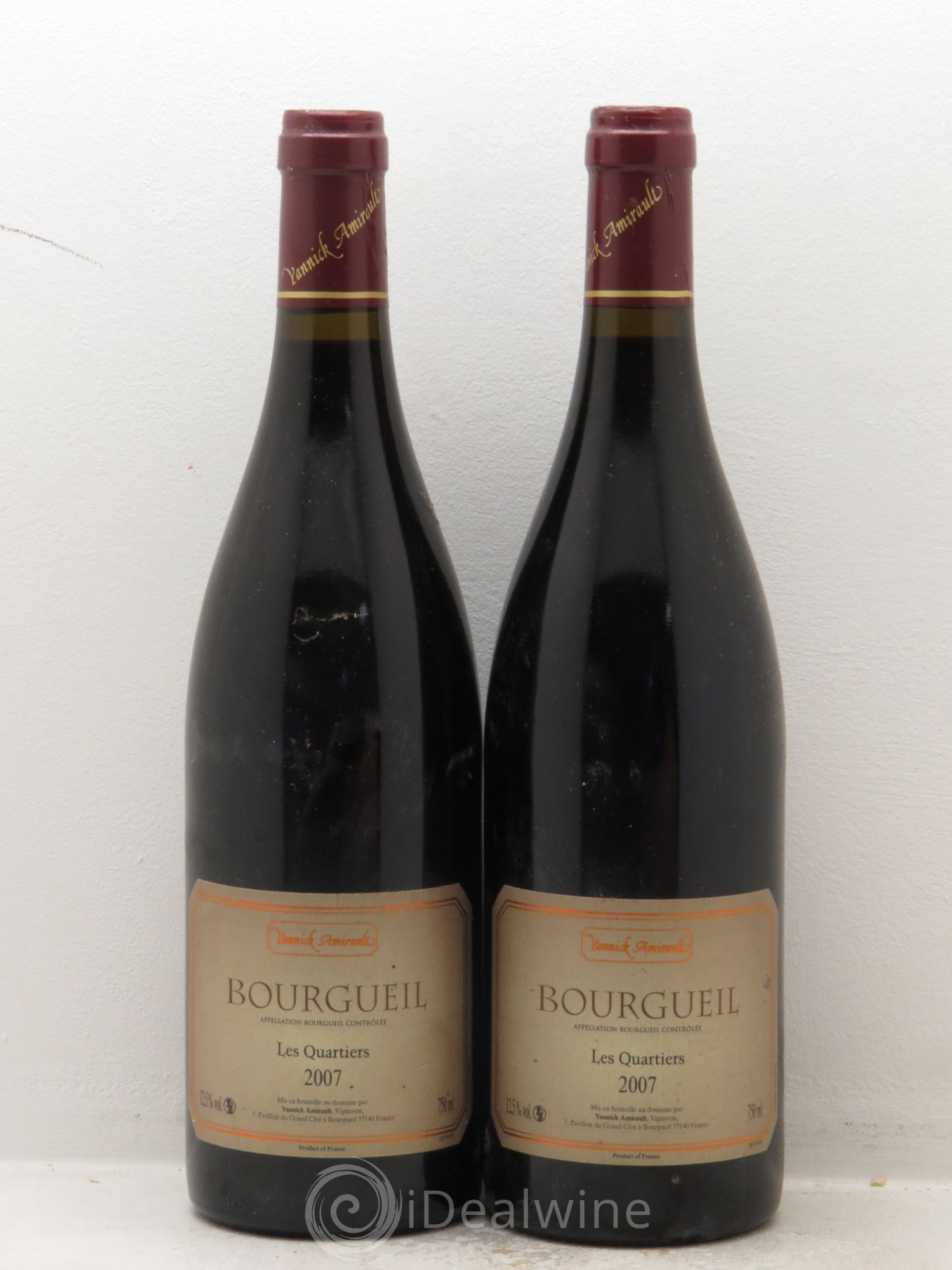 Bourgueil Les Quartiers Yannick Amirault (Domaine) 2007 - Lot de 2 bouteilles - 0