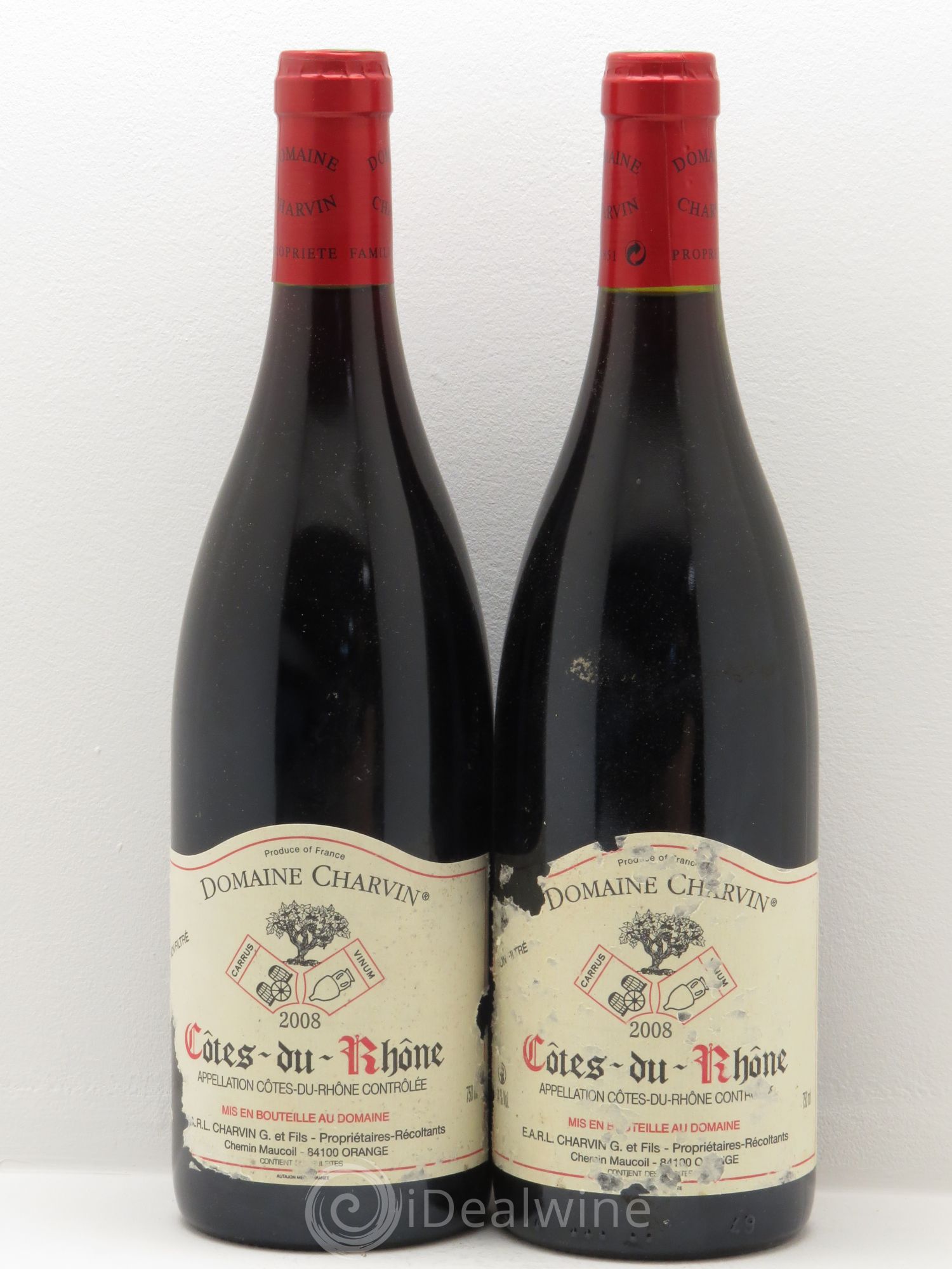 Côtes-du-Rhône Charvin (Domaine) 2008 - Lot de 2 bouteilles - 0