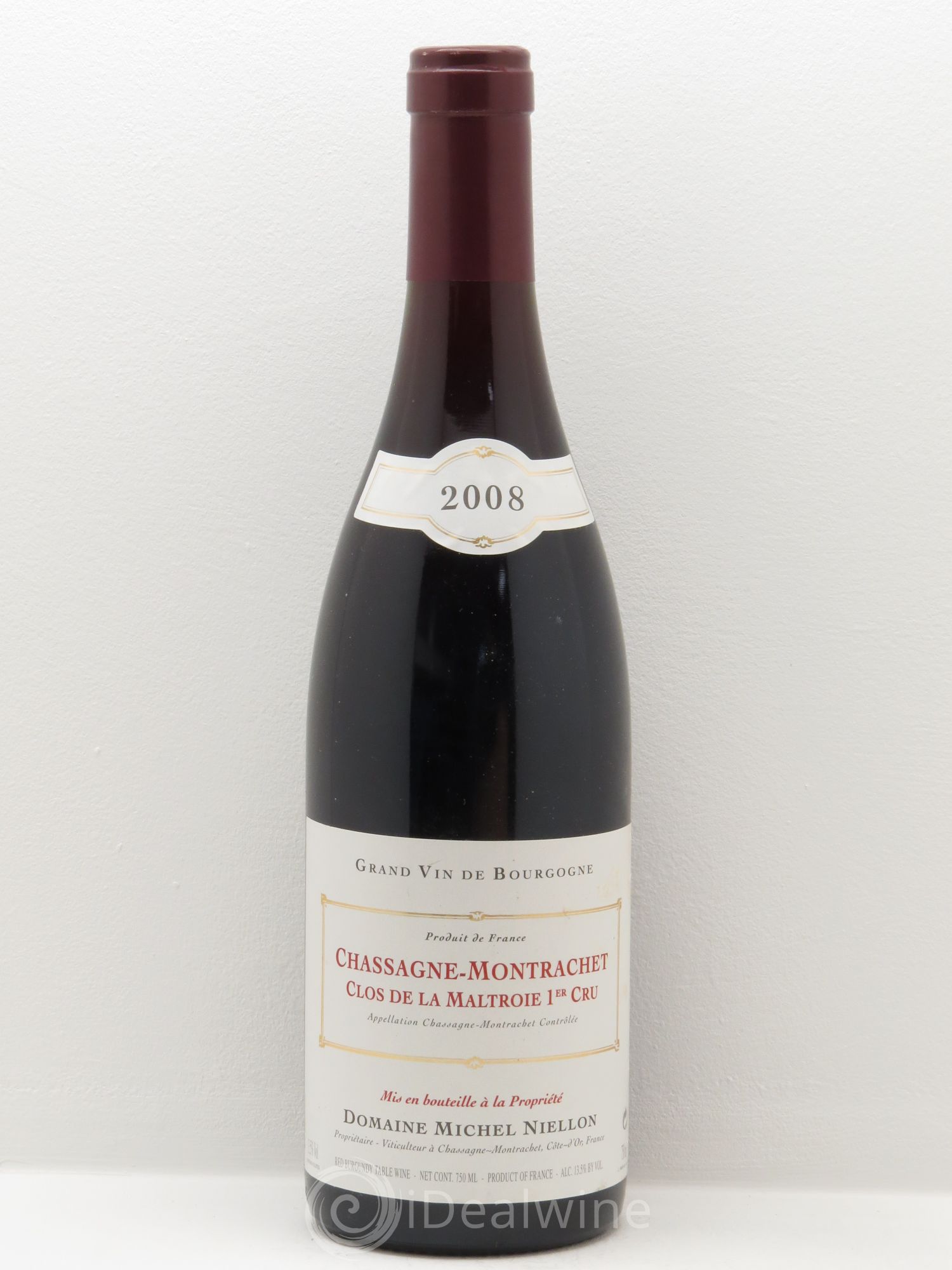 Chassagne-Montrachet 1er Cru Clos de la Maltroie Michel Niellon (Domaine) 2008 - Lot de 1 bouteille - 0