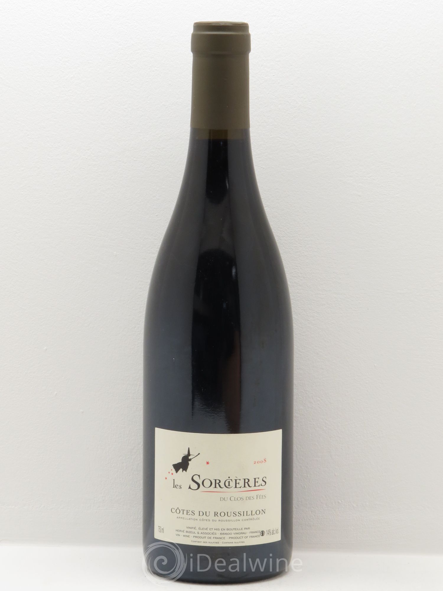 Côtes du Roussillon Clos des Fées Les Sorcières Hervé Bizeul 2008 - Lot de 1 bouteille - 0