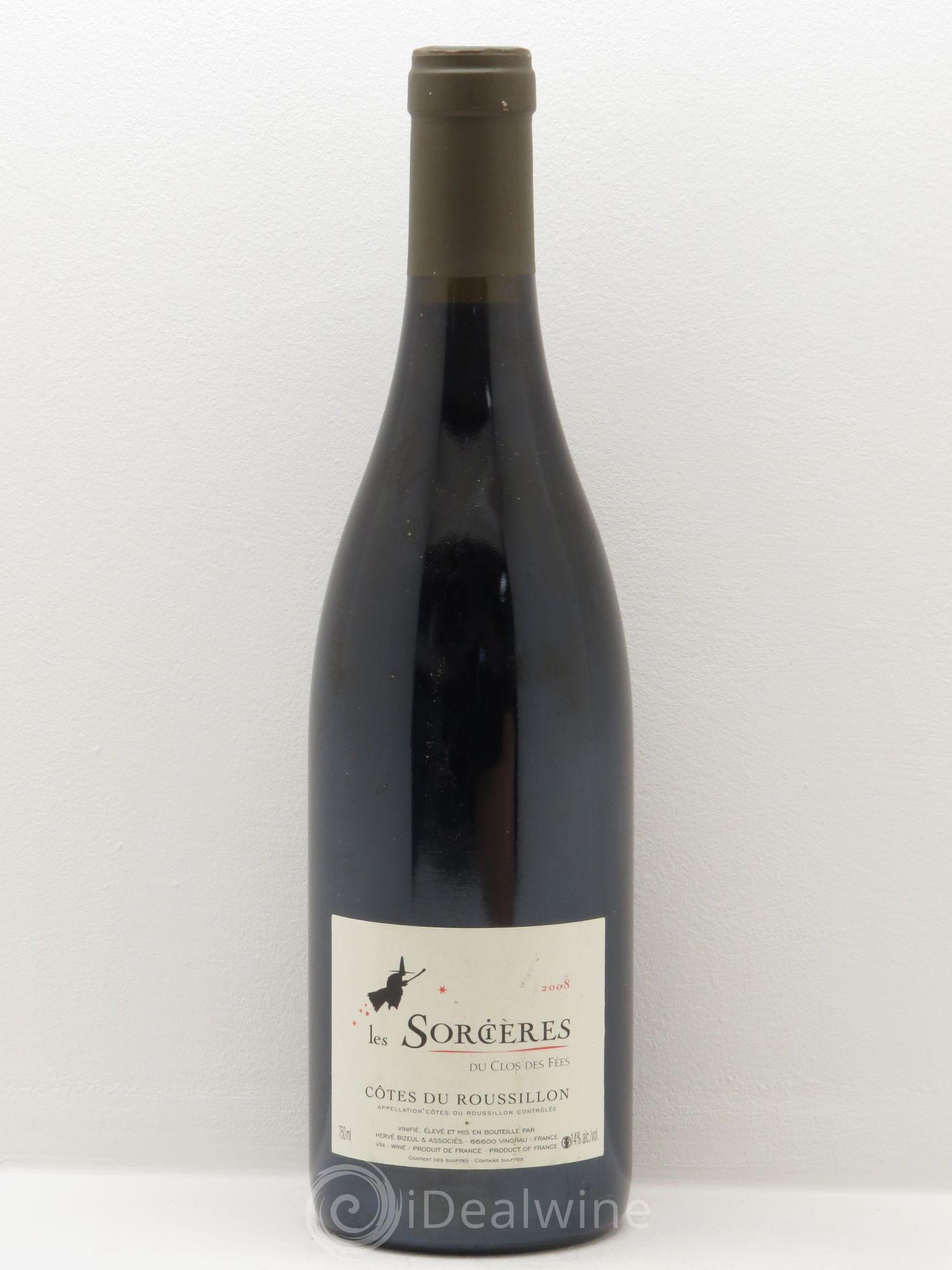 Côtes du Roussillon Clos des Fées Les Sorcières Hervé Bizeul 2008 - Lot de 1 bouteille - 0