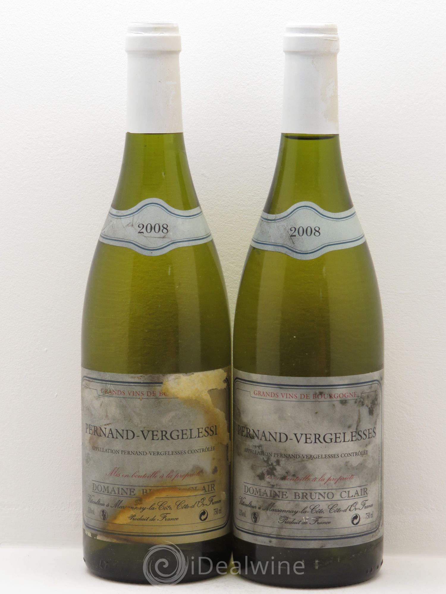 Pernand-Vergelesses Bruno Clair 2008 - Posten von 2 Flaschen - 0