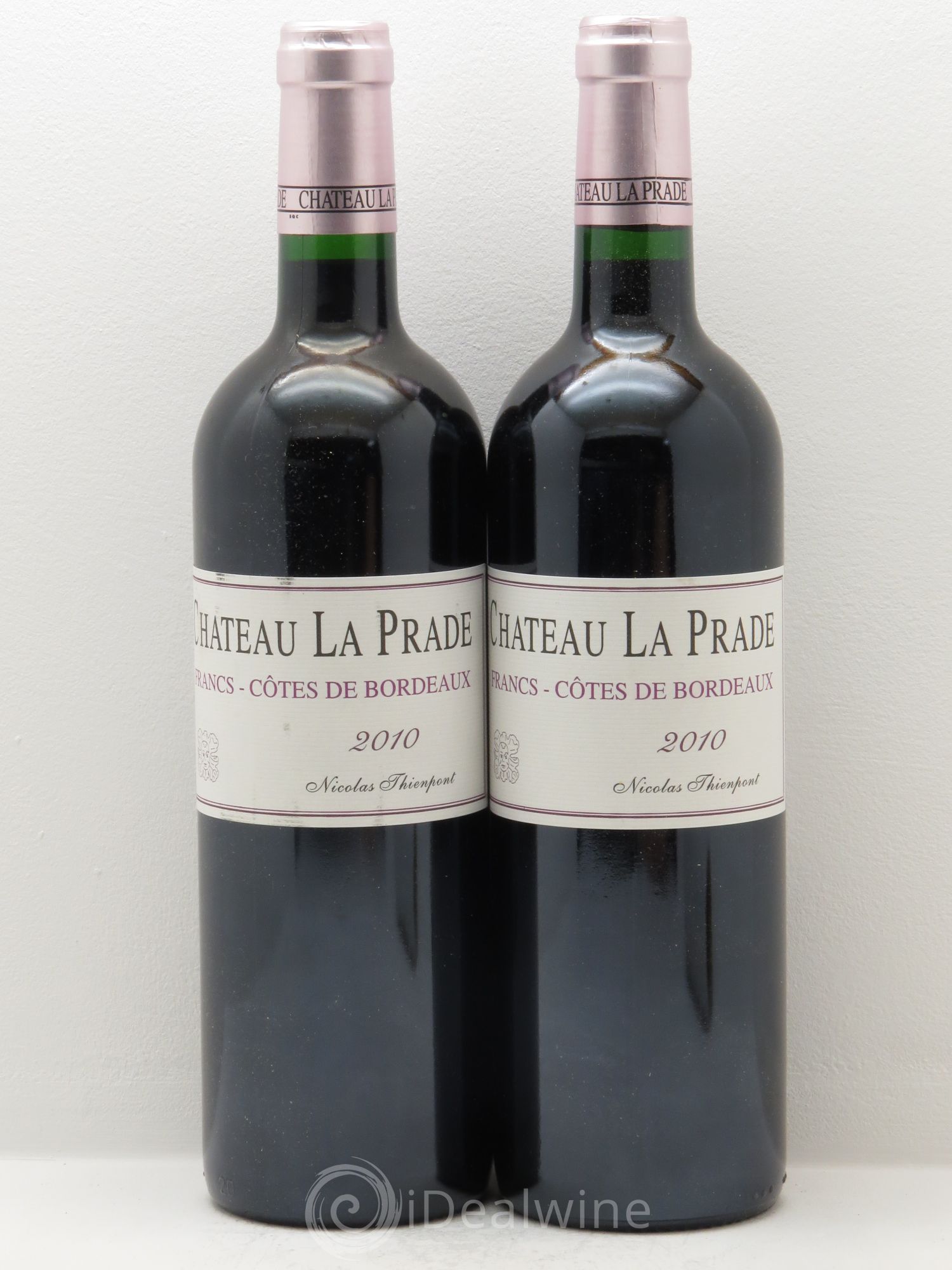 Bordeaux La Prade Côtes de Bordeaux Nicolas Thienpont 2010 - Posten von 2 Flaschen - 0