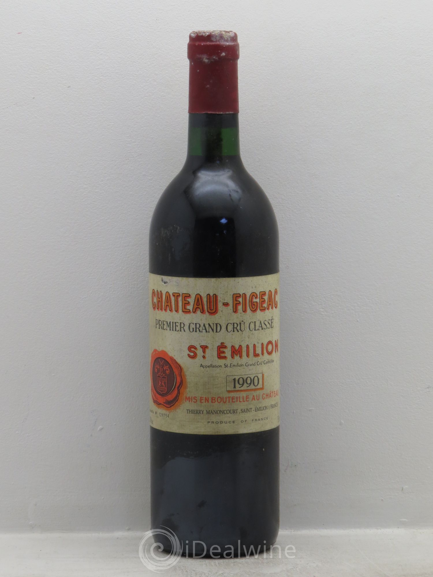 Château Figeac 1er Grand Cru Classé A 1990 - Lot de 1 bouteille - 0