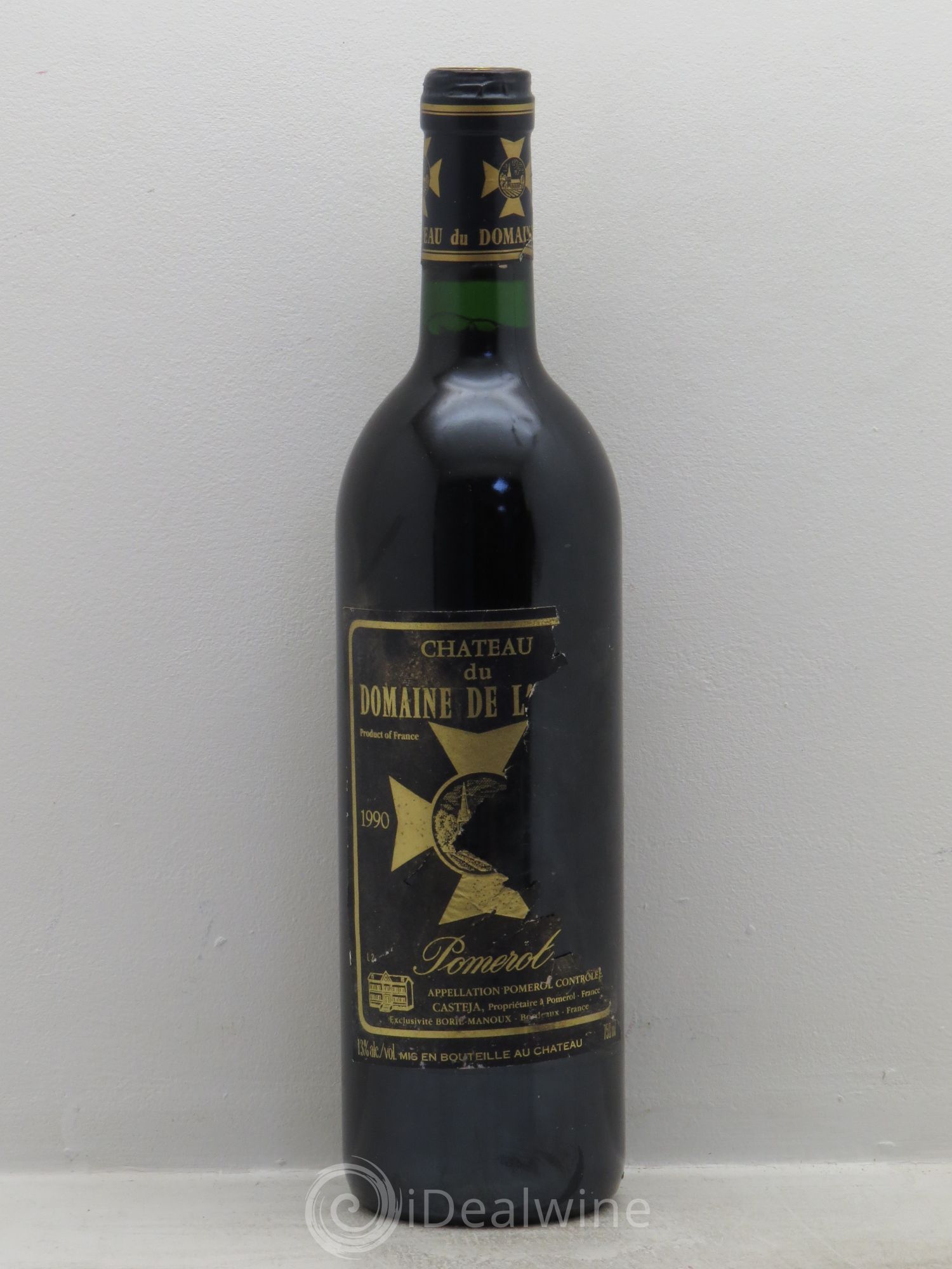 Château du Domaine de l'Église 1990 - Lot de 1 bouteille - 0