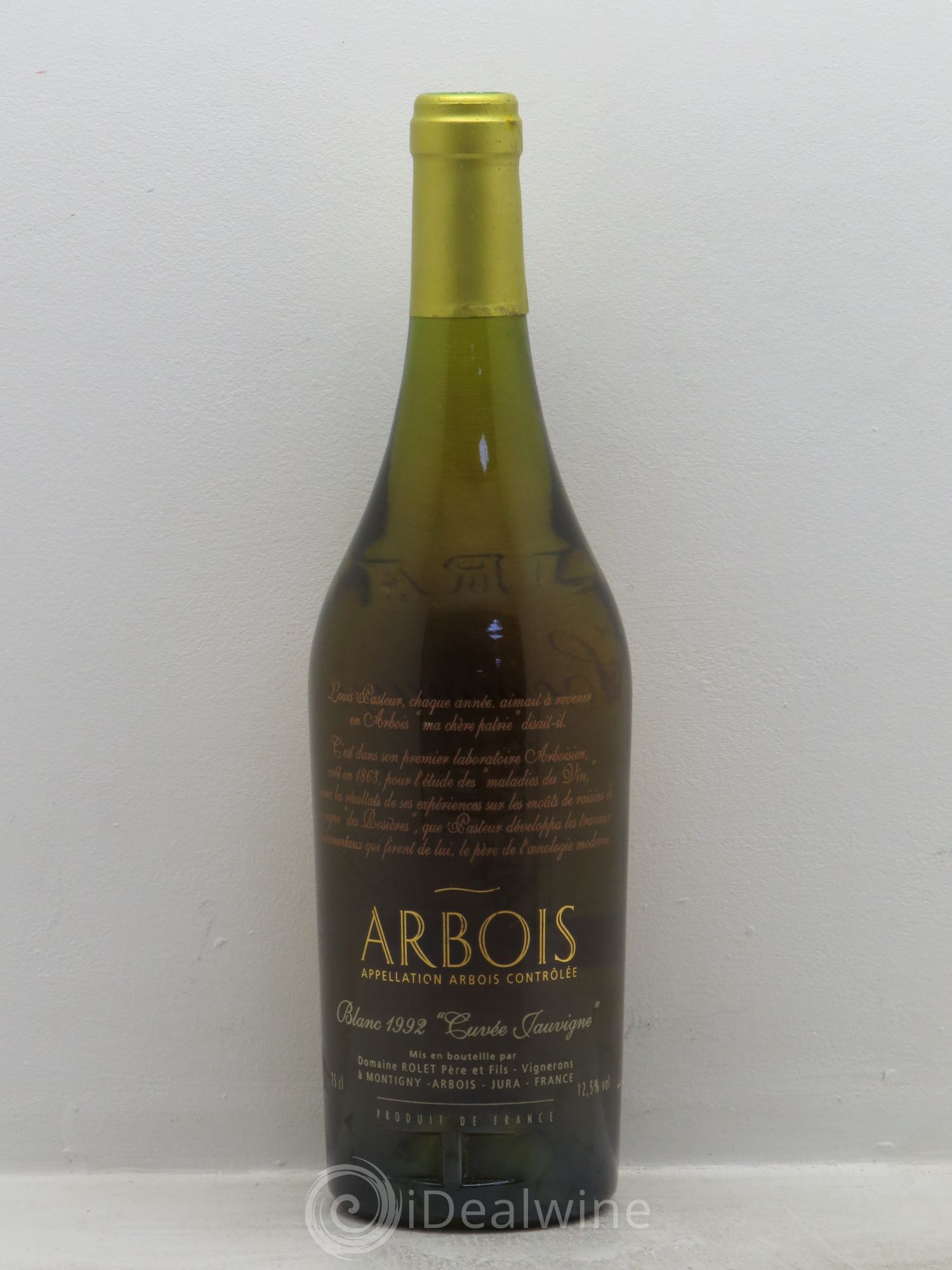 Arbois Cuvée Sauvigne Hommage à Louis Pasteur Rolet 1992 - Posten von 1 Flasche - 1