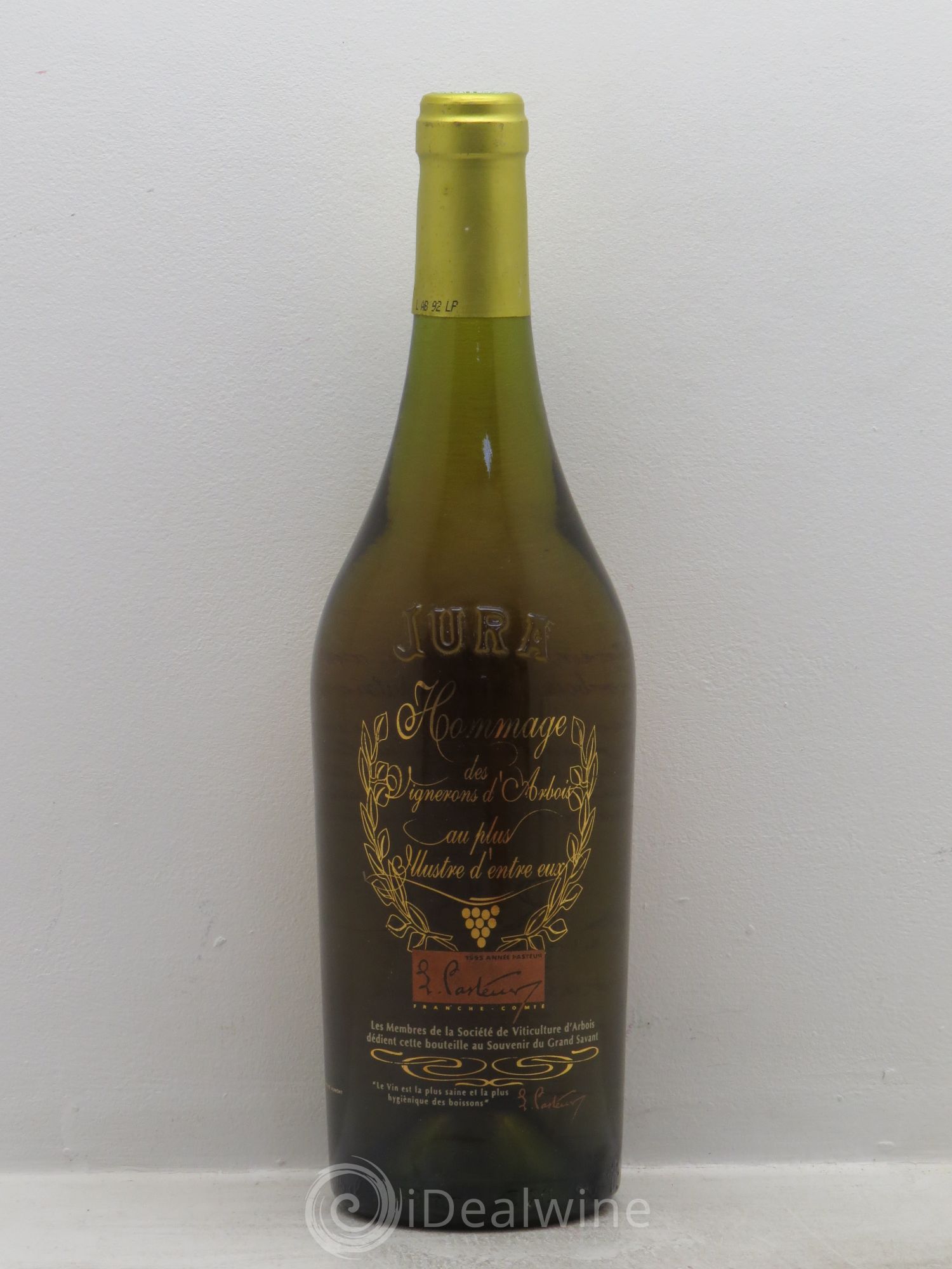Arbois Cuvée Sauvigne Hommage à Louis Pasteur Rolet 1992 - Posten von 1 Flasche - 0