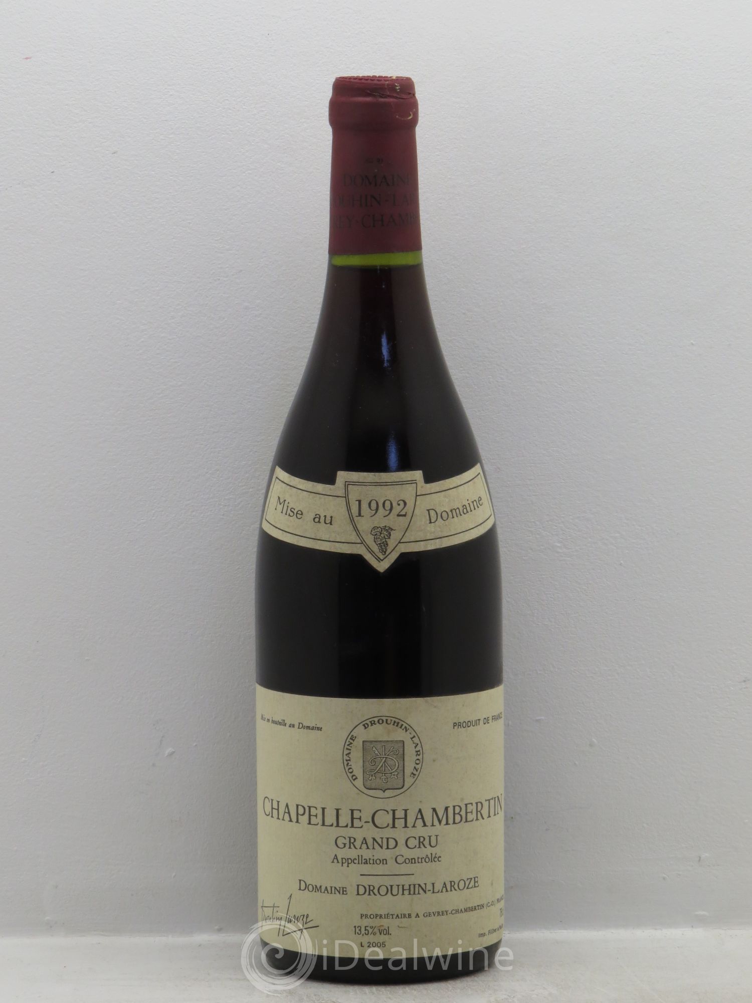 Chapelle-Chambertin Grand Cru Domaine Drouhin-Laroze 1992 - Lot de 1 bouteille - 0