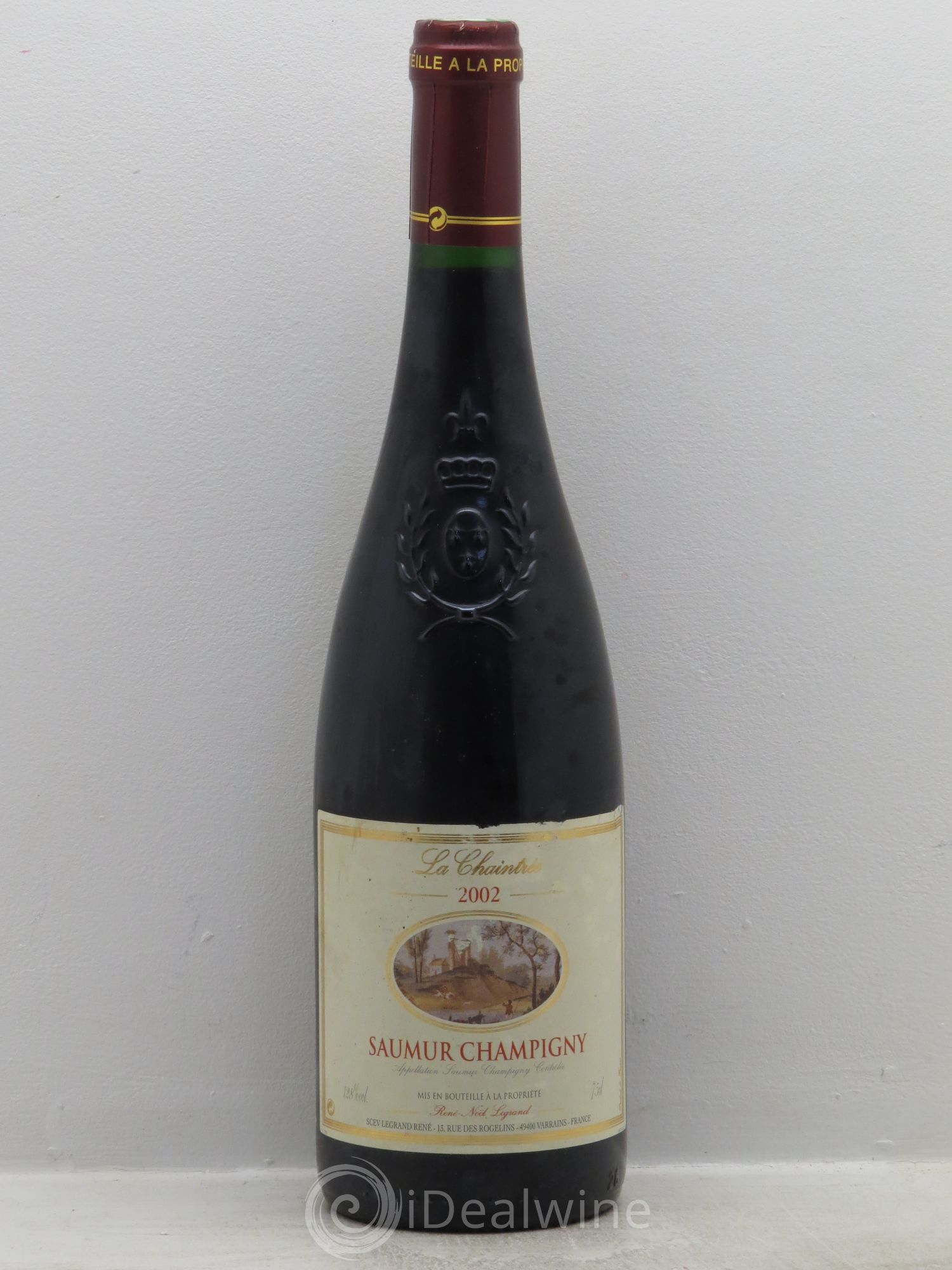 Saumur-Champigny La Chaintrée Clotilde Legrand (anciennement René-Noël Legrand) 2002 - Lot de 1 bouteille - 0