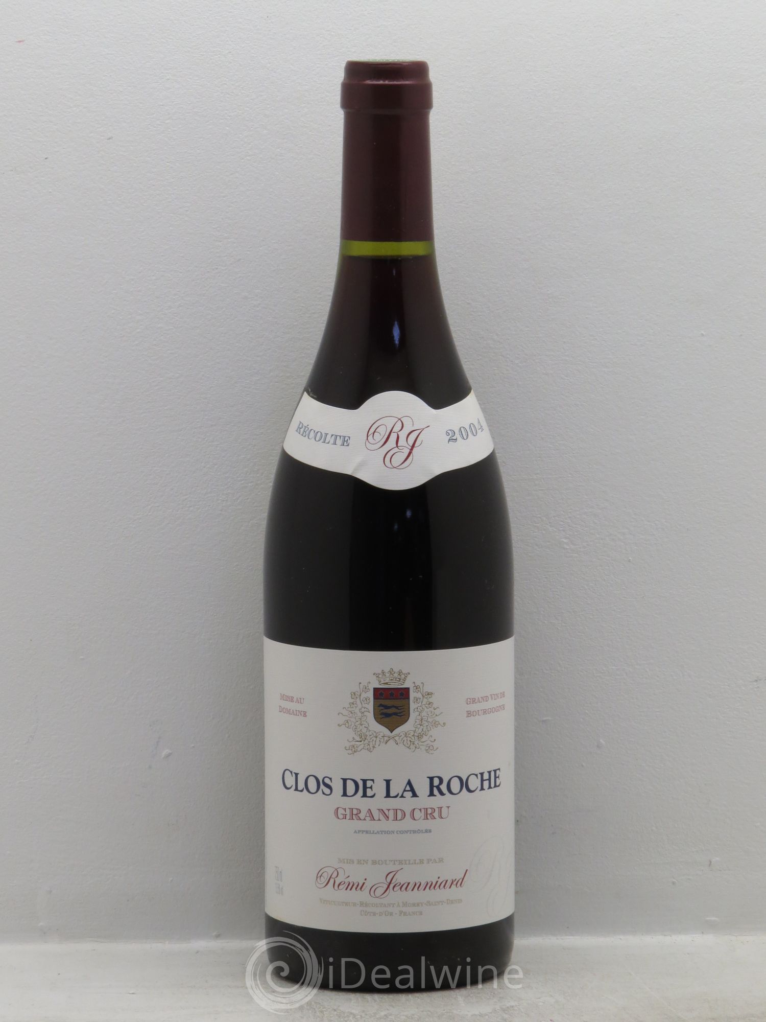 Clos de la Roche Grand Cru Domaine Remy Jeanniard 2004 - Lot de 1 bouteille - 0