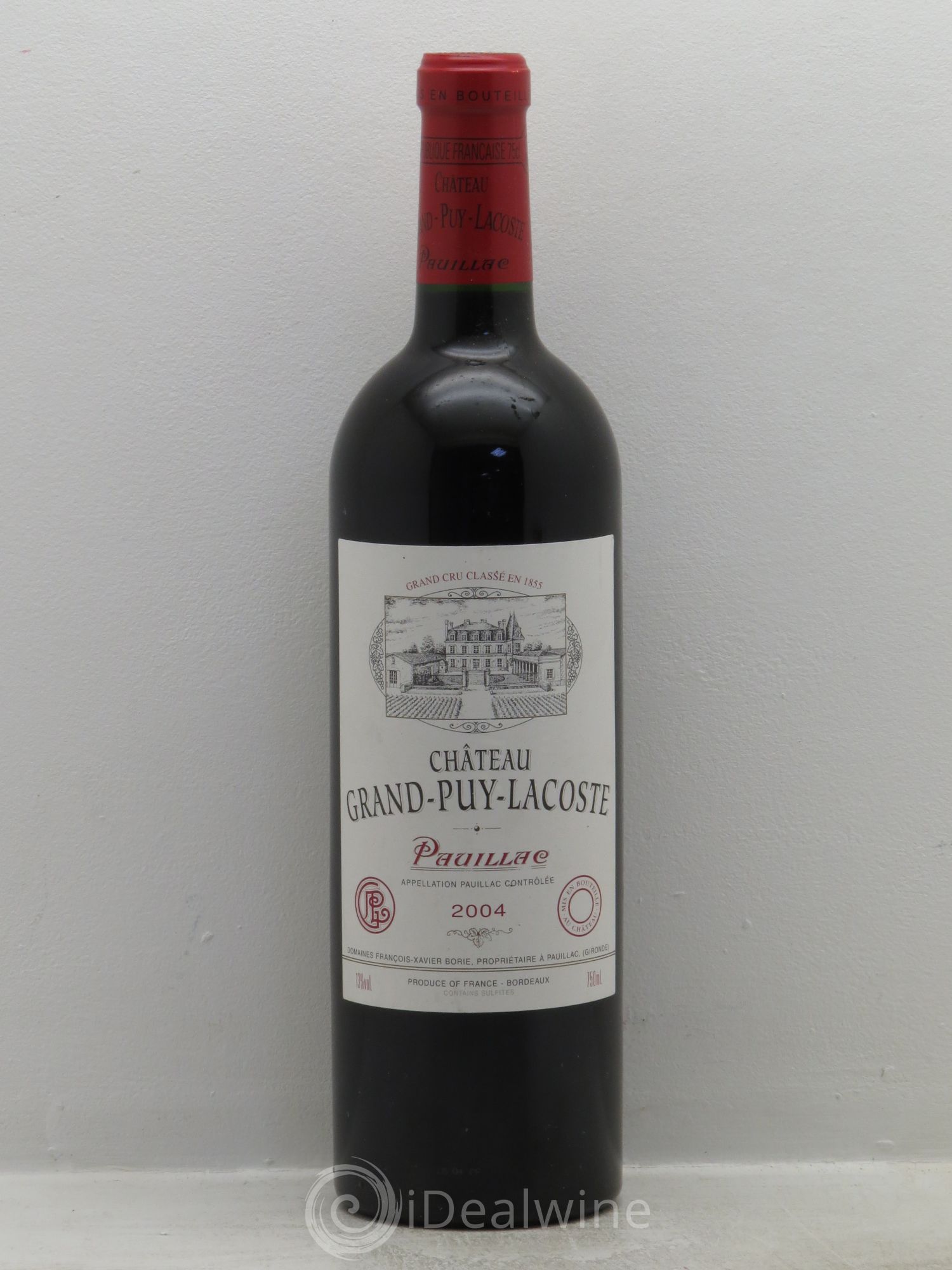 Château Grand Puy Lacoste 5ème Grand Cru Classé 2004 - Lot de 1 bouteille - 0