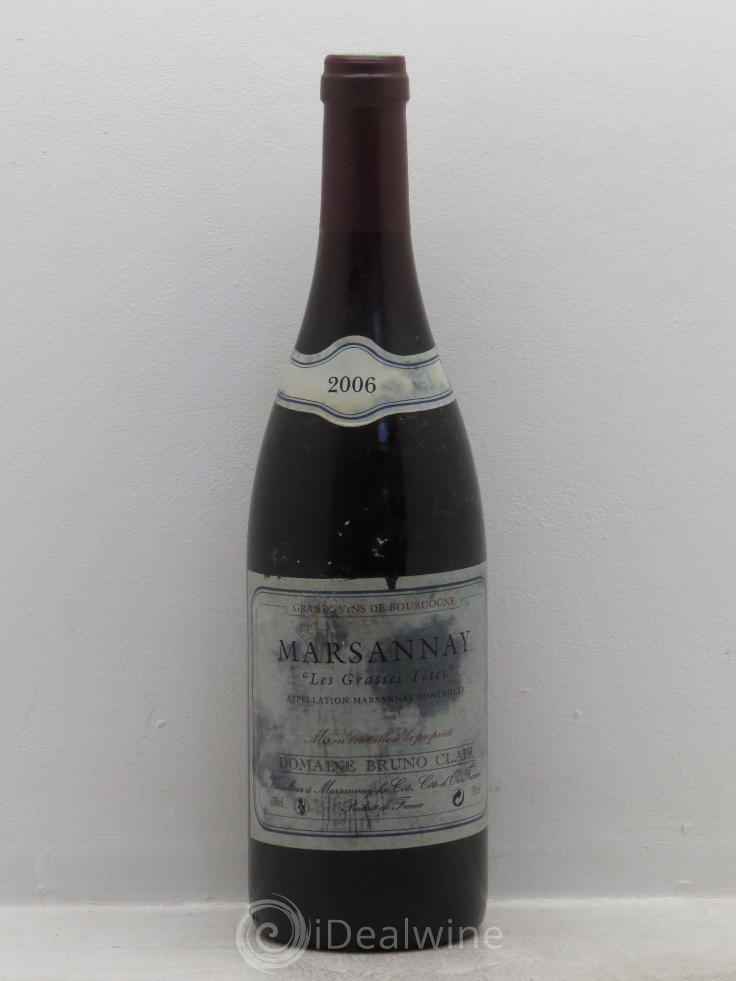 Marsannay Les Grasses Tetes Bruno Clair (Domaine) 2006 - Lot de 1 bouteille - 0
