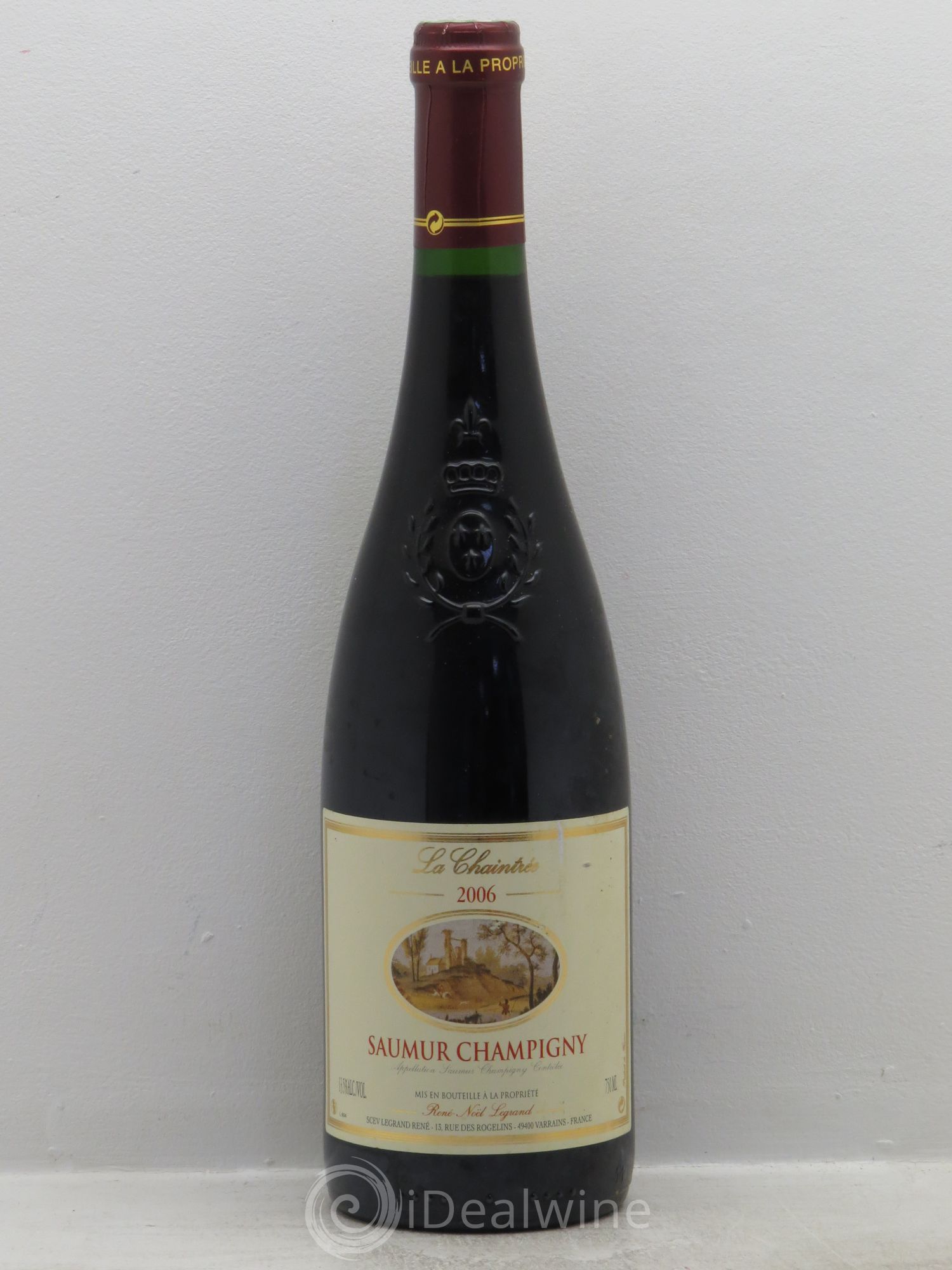 Saumur-Champigny La Chaintrée Clotilde Legrand (anciennement René-Noël Legrand) 2006 - Lot de 1 bouteille - 0