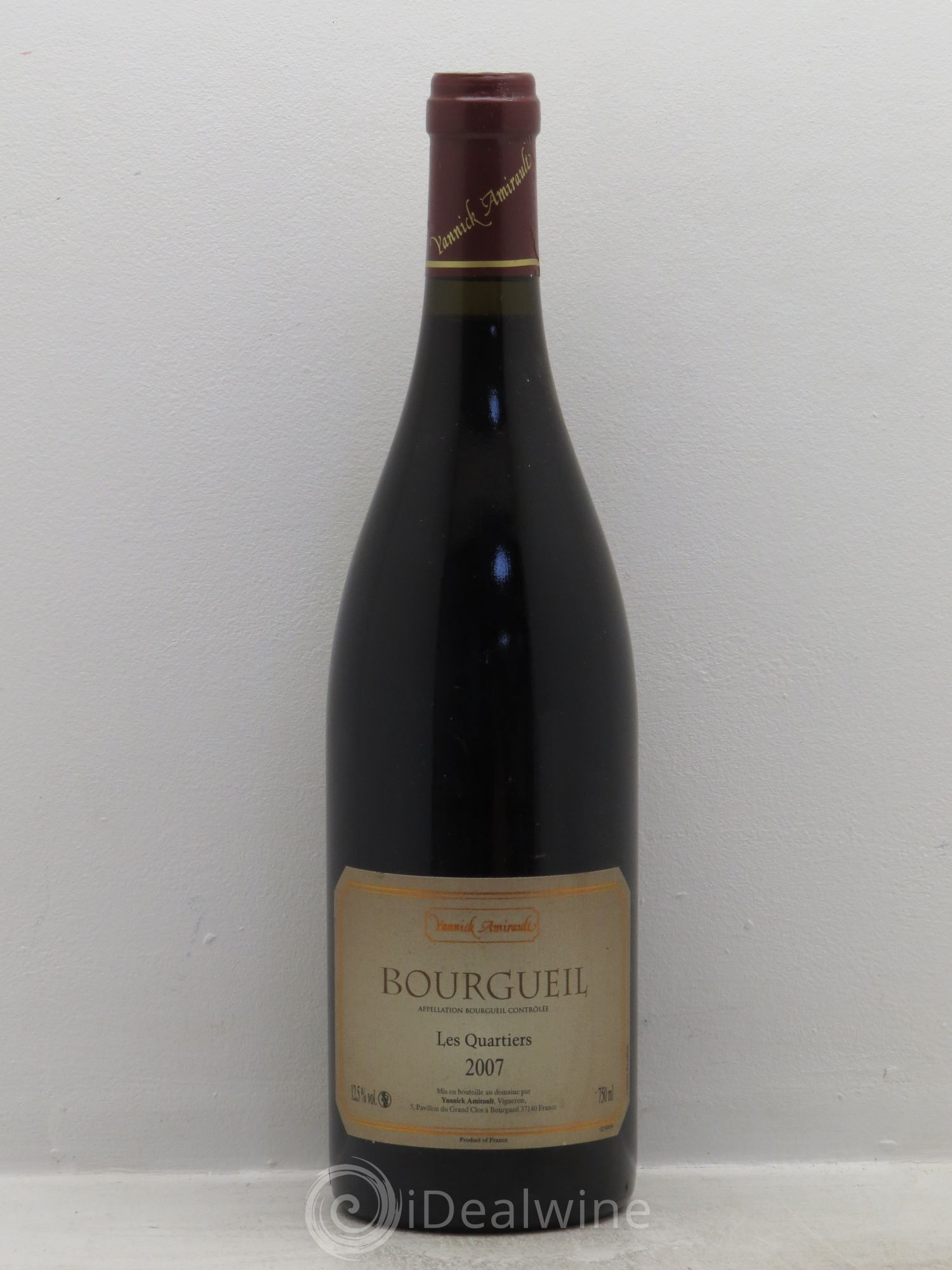 Bourgueil Les Quartiers Yannick Amirault (Domaine) 2007 - Lot de 1 bouteille - 0