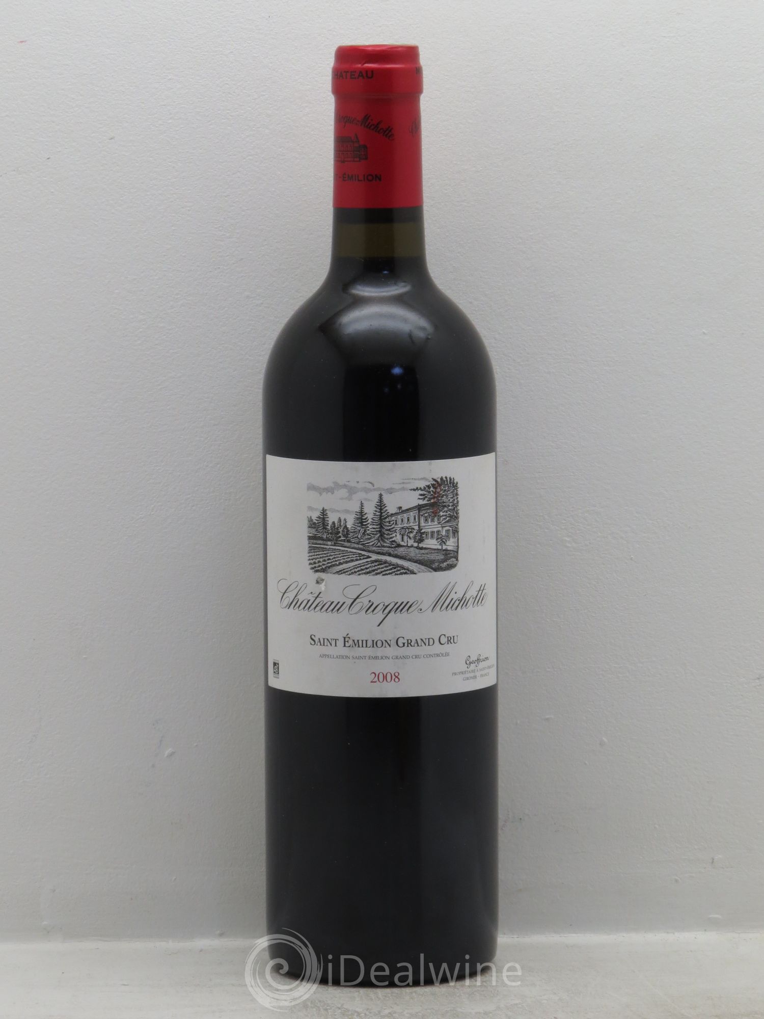 Château Croque Michotte 2008 - Lot de 1 bouteille - 0