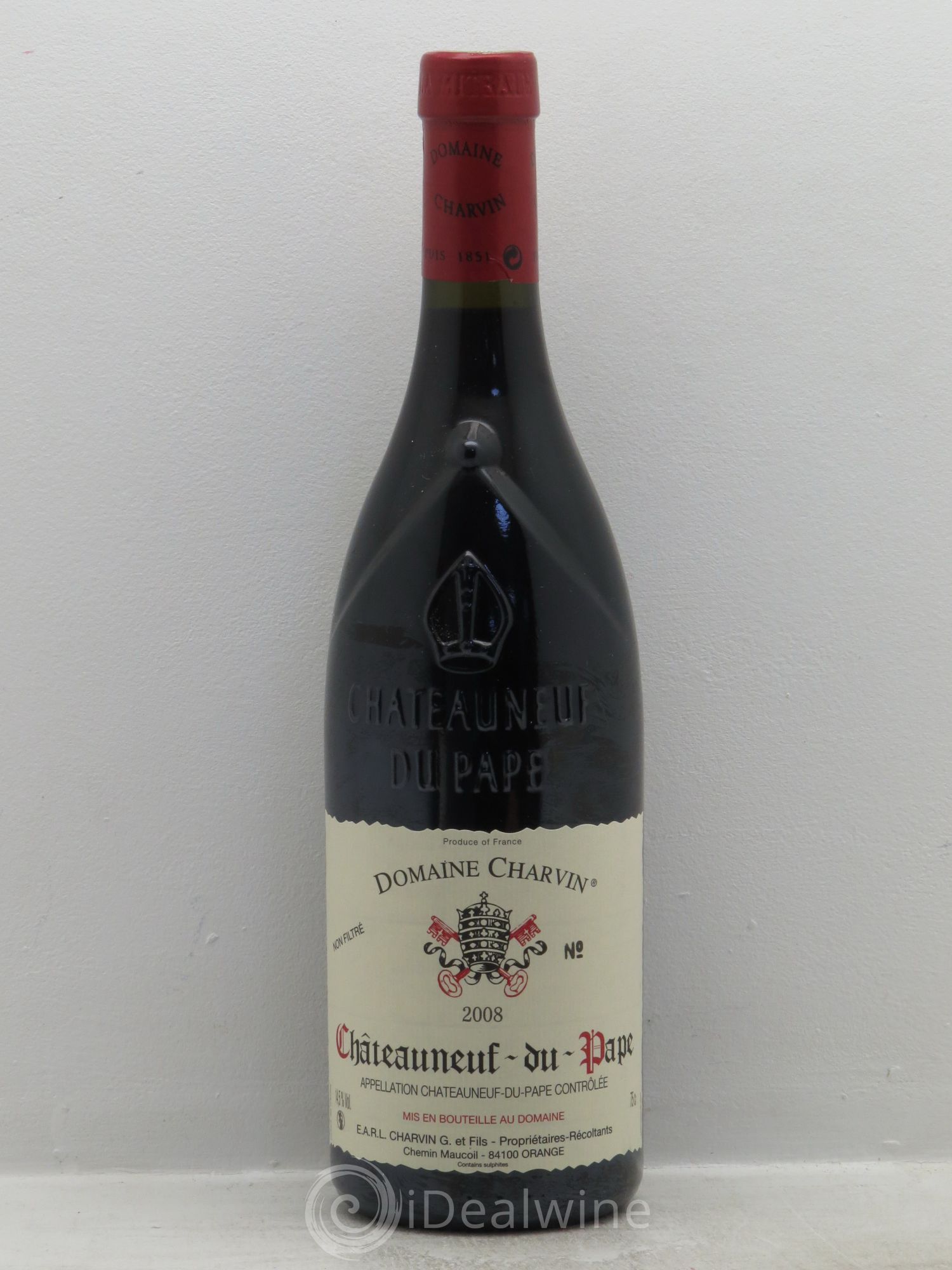 Châteauneuf-du-Pape Charvin (Domaine) 2008 - Lot de 1 bouteille - 0
