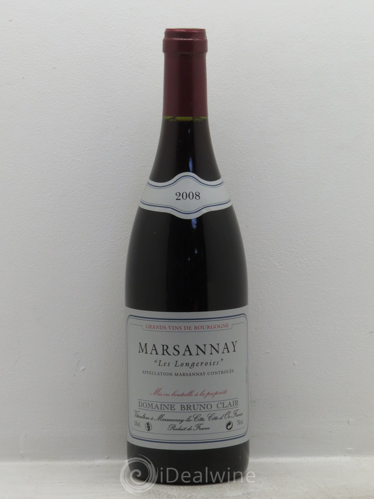 Marsannay Les Longeroies Bruno Clair (Domaine) 2008 - Lotto di 1 bottiglia - 0