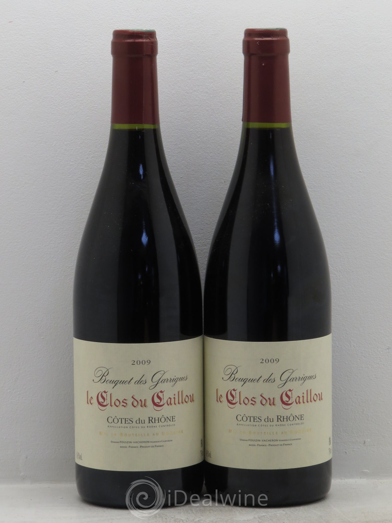 Côtes-du-Rhône Bouquet des Garrigues Le Clos du Caillou 2009 - Posten von 2 Flaschen - 0