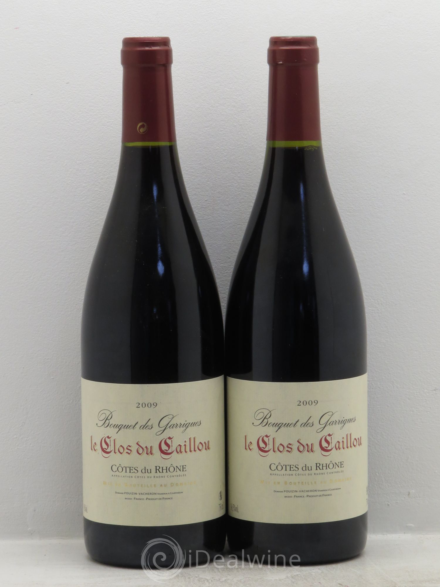 Côtes-du-Rhône Bouquet des Garrigues Le Clos du Caillou 2009 - Posten von 2 Flaschen - 0