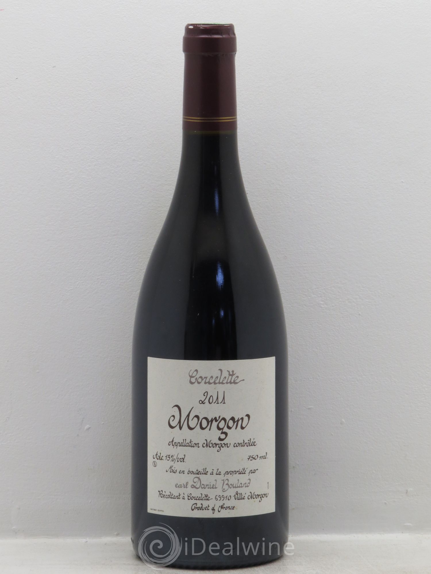 Morgon Corcelette Daniel Bouland (Domaine) 2011 - Lot de 1 bouteille - 0