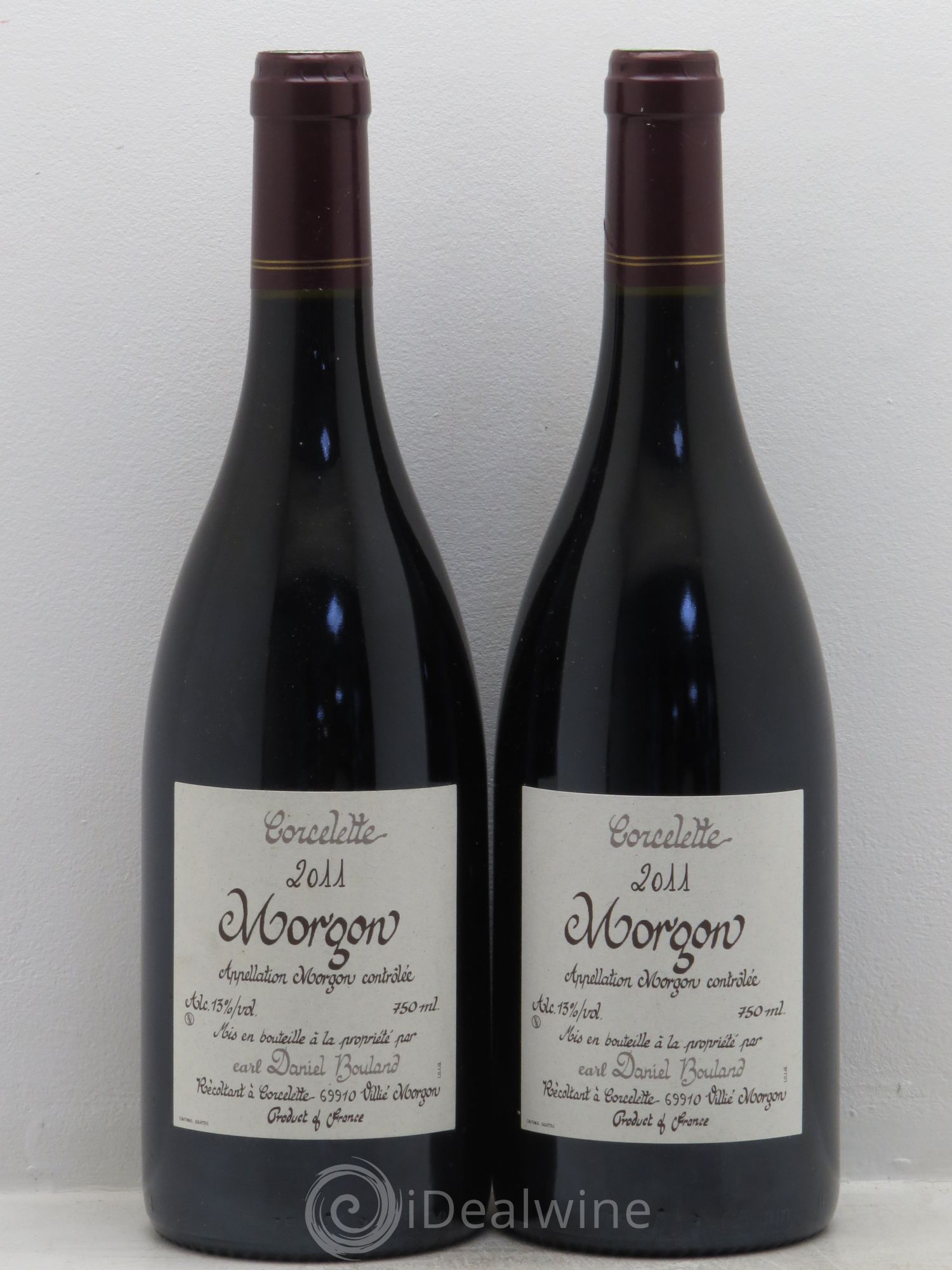 Morgon Corcelette Daniel Bouland (Domaine) 2011 - Lot de 2 bouteilles - 0