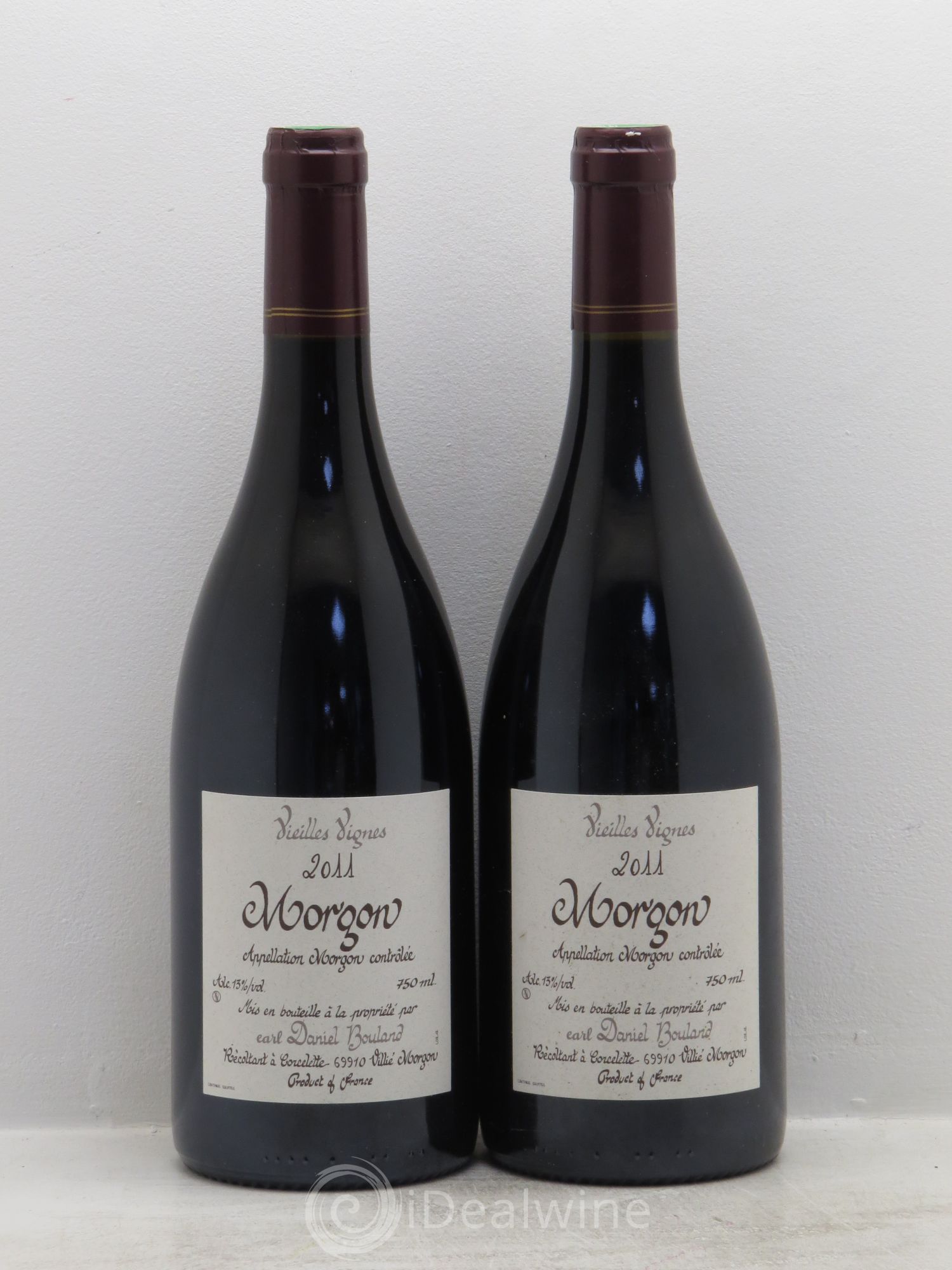 Morgon Vieilles Vignes Daniel Bouland (Domaine) 2011 - Lot de 2 bouteilles - 0