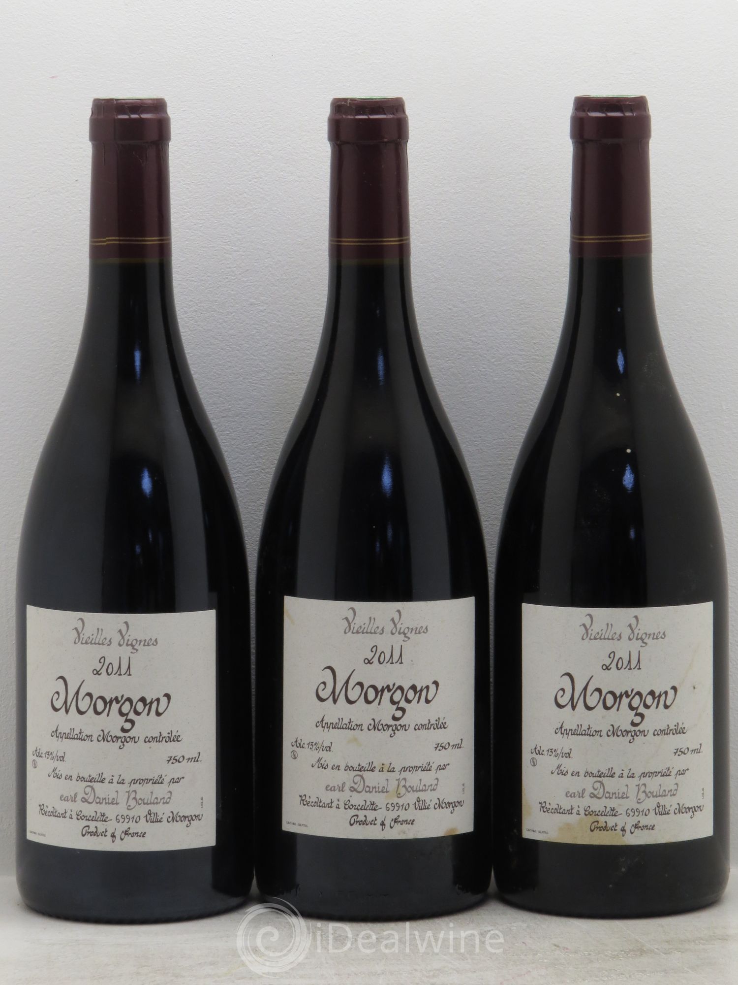 Morgon Vieilles Vignes Daniel Bouland (Domaine) 2011 - Lot de 3 bouteilles - 0