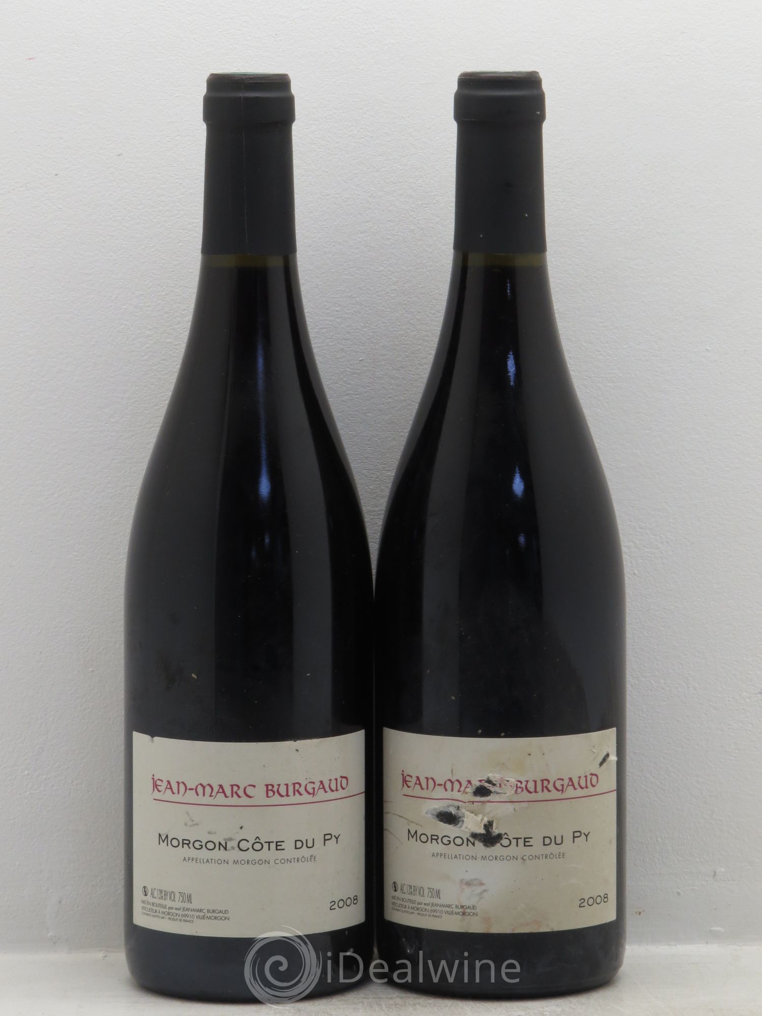 Morgon Côte du Py Jean-Marc Burgaud (Domaine) 2008 - Lot de 2 bouteilles - 0