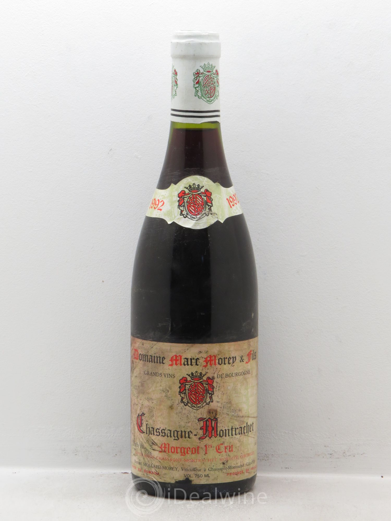 Chassagne-Montrachet 1er Cru Marc Morey 1992 - Posten von 1 Flasche - 0
