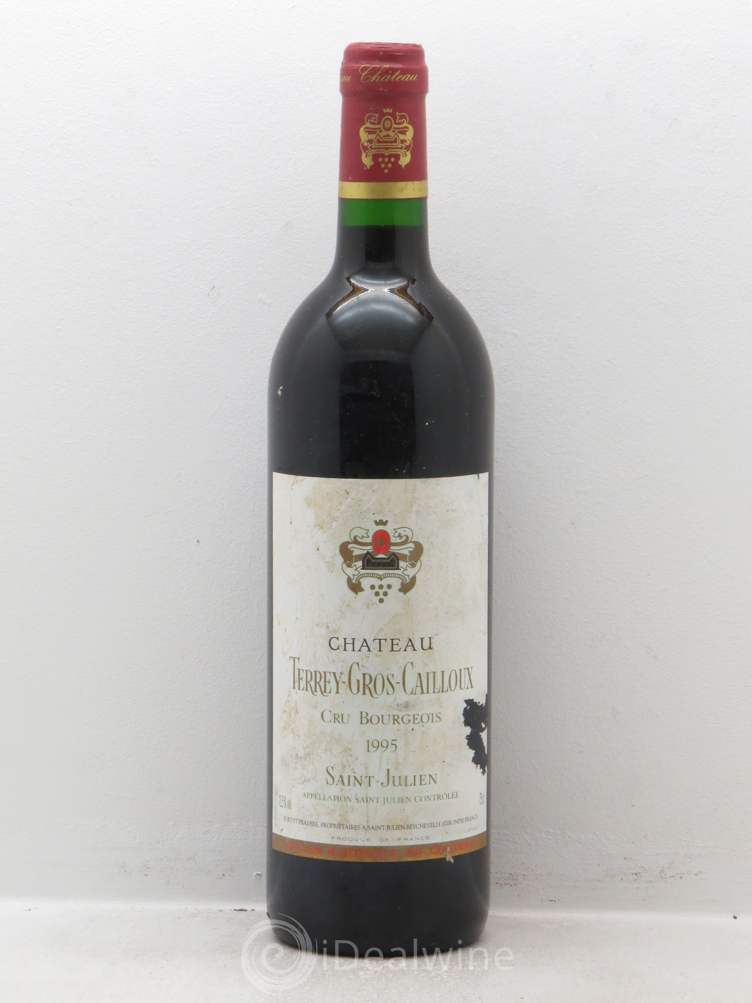 Château Terrey Gros Cailloux Cru Bourgeois 1995 - Lot de 1 bouteille - 0