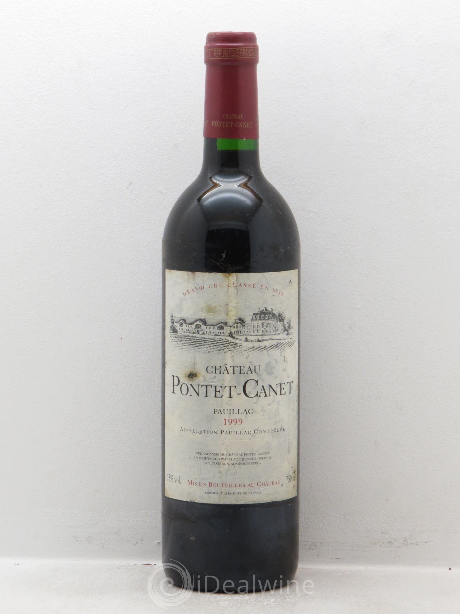 Château Pontet Canet 5ème Grand Cru Classé 1999 - Lot de 1 bouteille - 0
