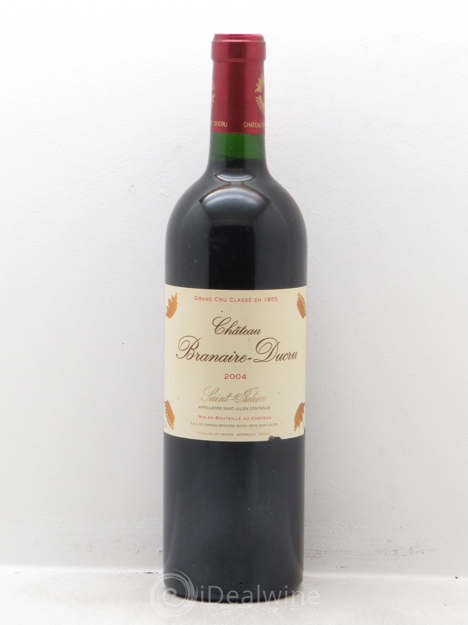 Château Branaire Ducru 4ème Grand Cru Classé 2004 - Lot de 1 bouteille - 0